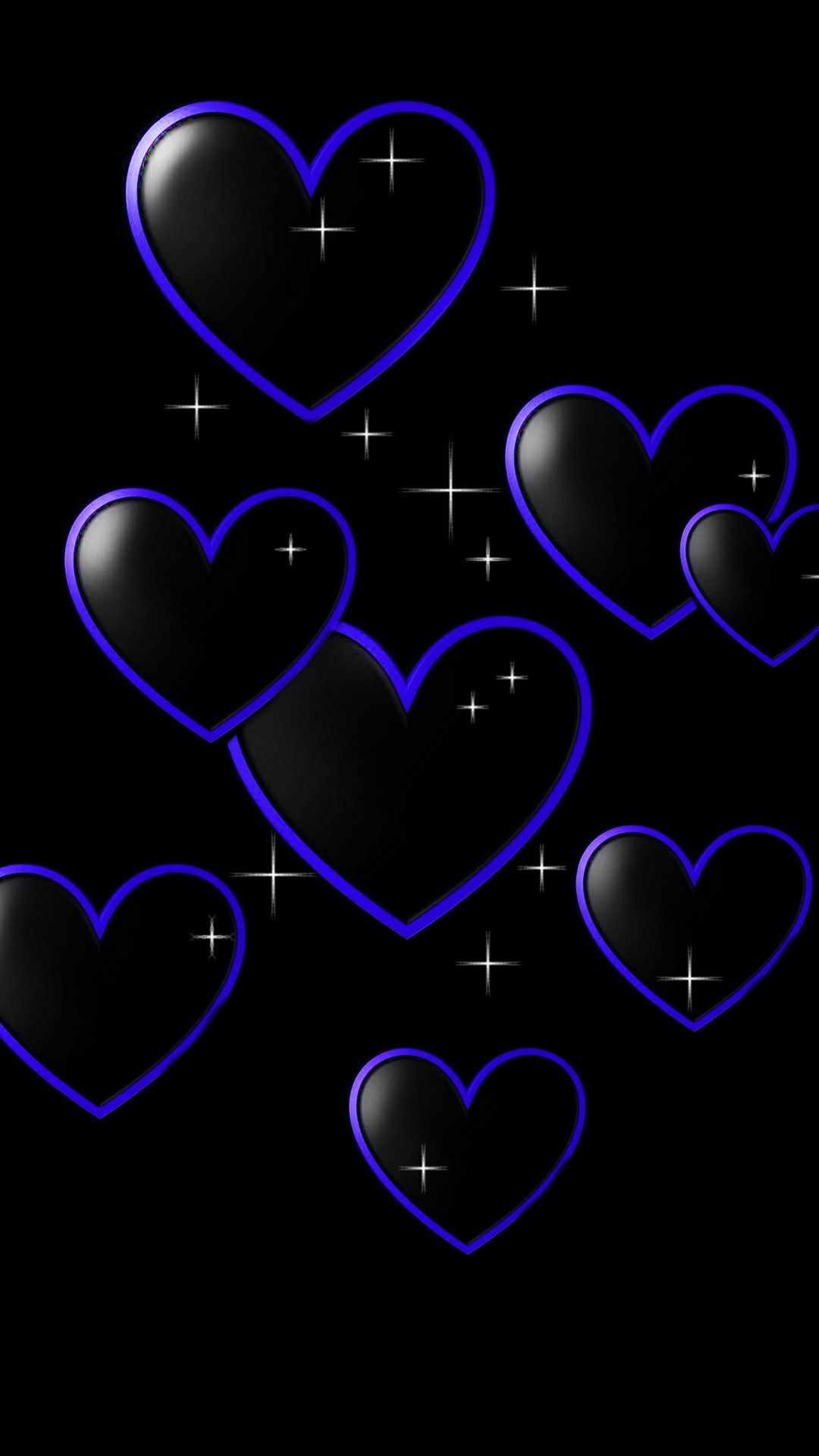 Dark Blue Hearts Wallpapers Wallpaper Cave