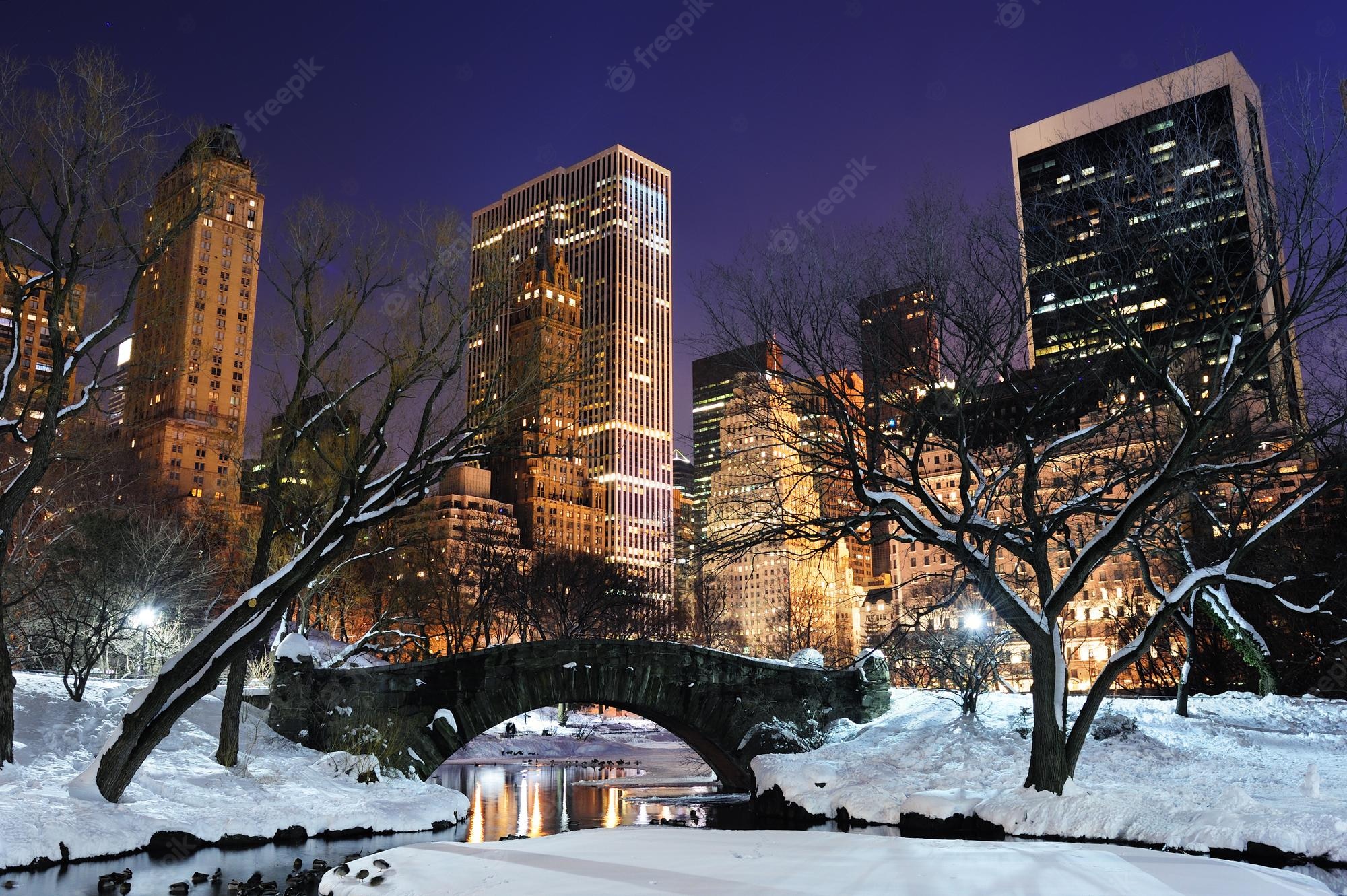 New York City Winter Snow Wallpapers Wallpaper Cave