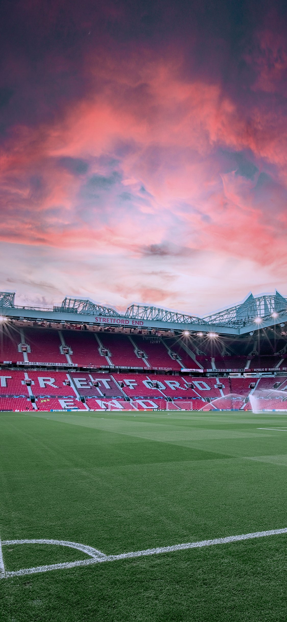 Stadium Backgrounds Old Trafford Night Wallpaper Cave 8FA
