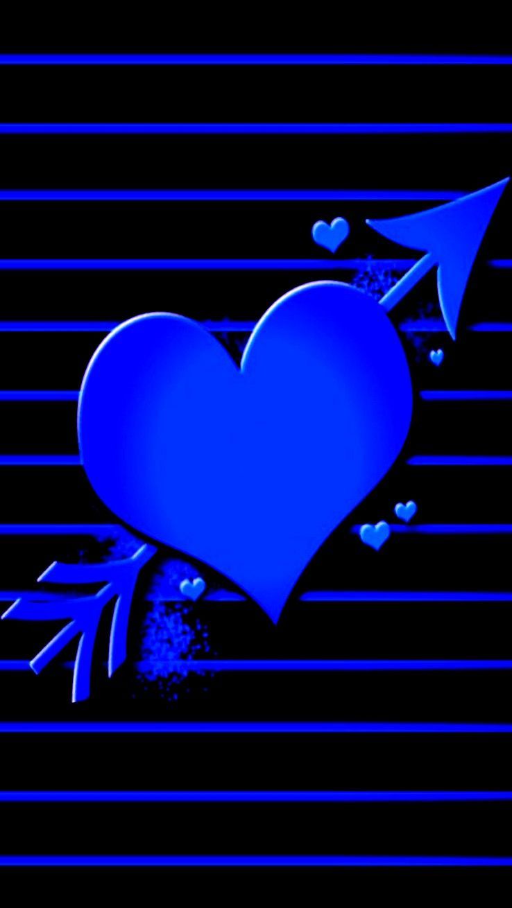 Blue And Black Hearts Wallpapers Wallpaper Cave