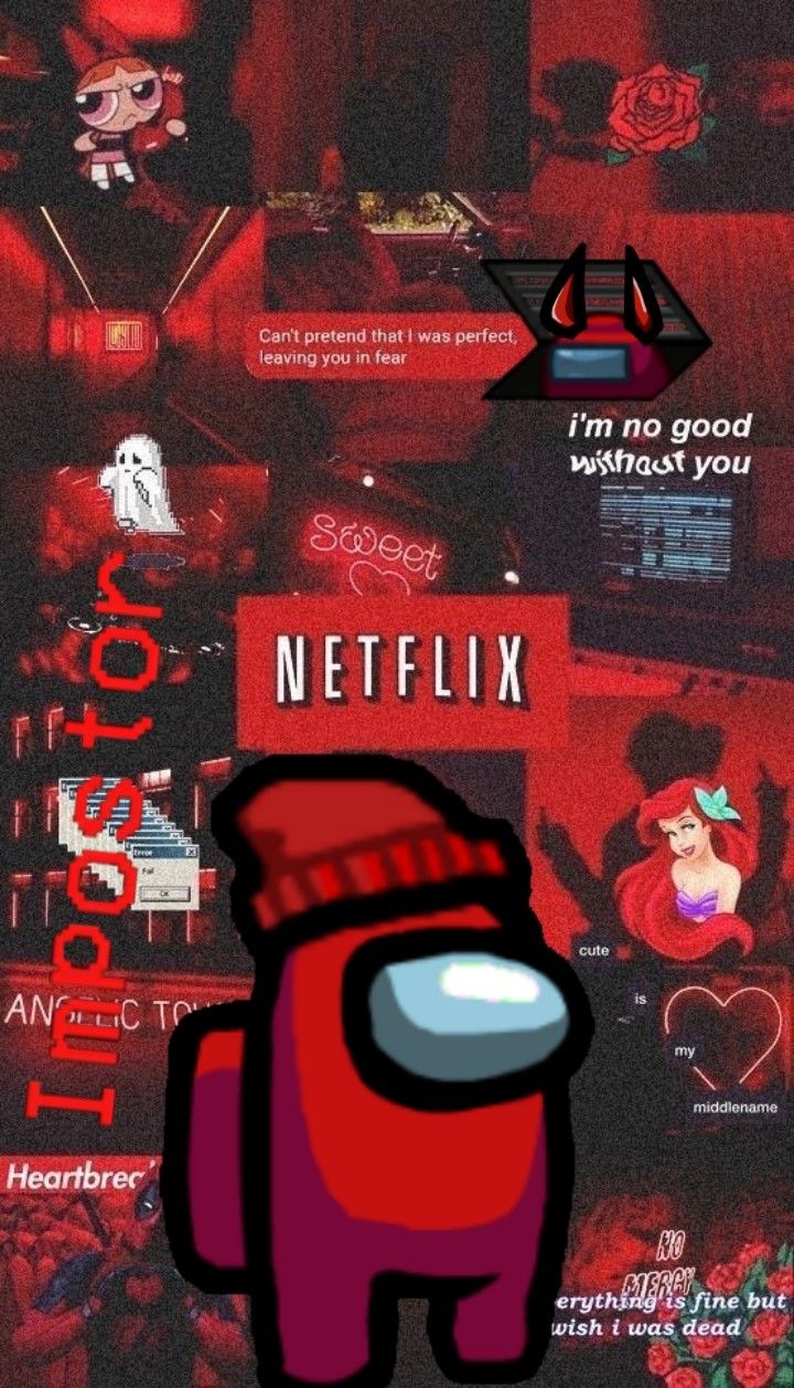 Among Us iPhone Red Wallpapers Wallpaper Cave