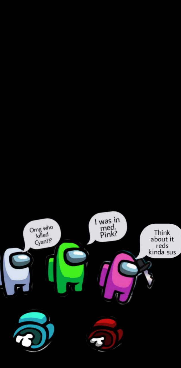 Among Us iPhone Red Wallpapers Wallpaper Cave