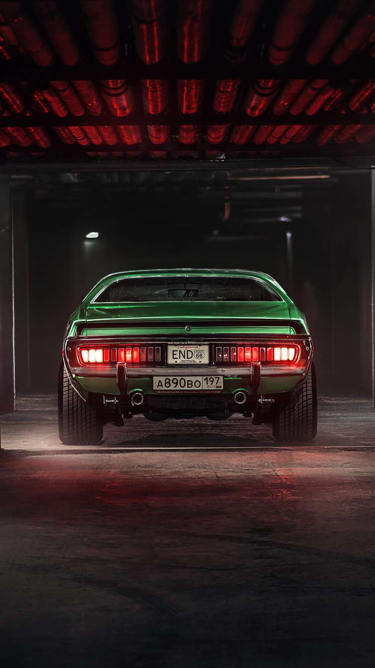 Retro Muscle Car Neon Wallpapers Wallpaper Cave
