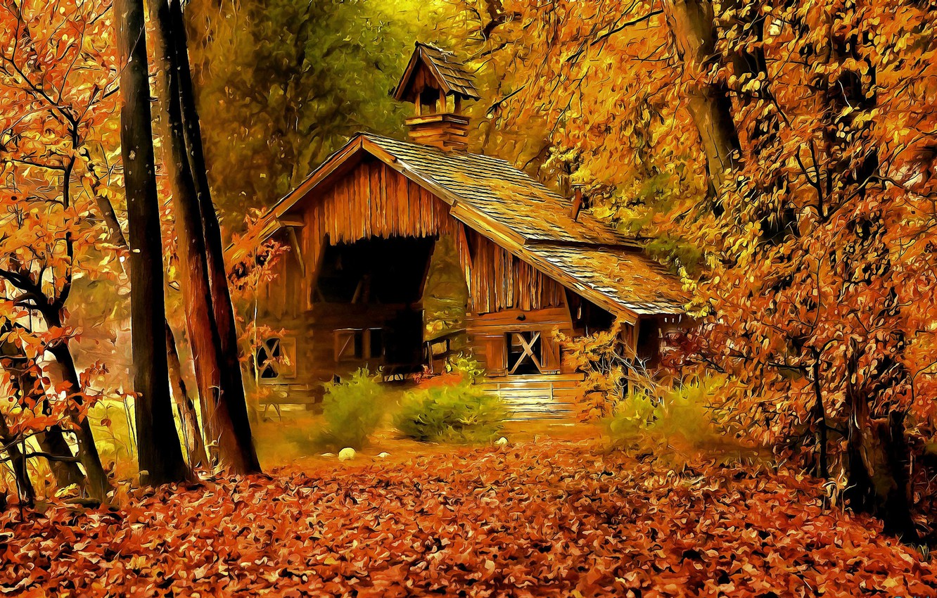 Autumn Art Desktop Wallpapers Wallpaper Cave