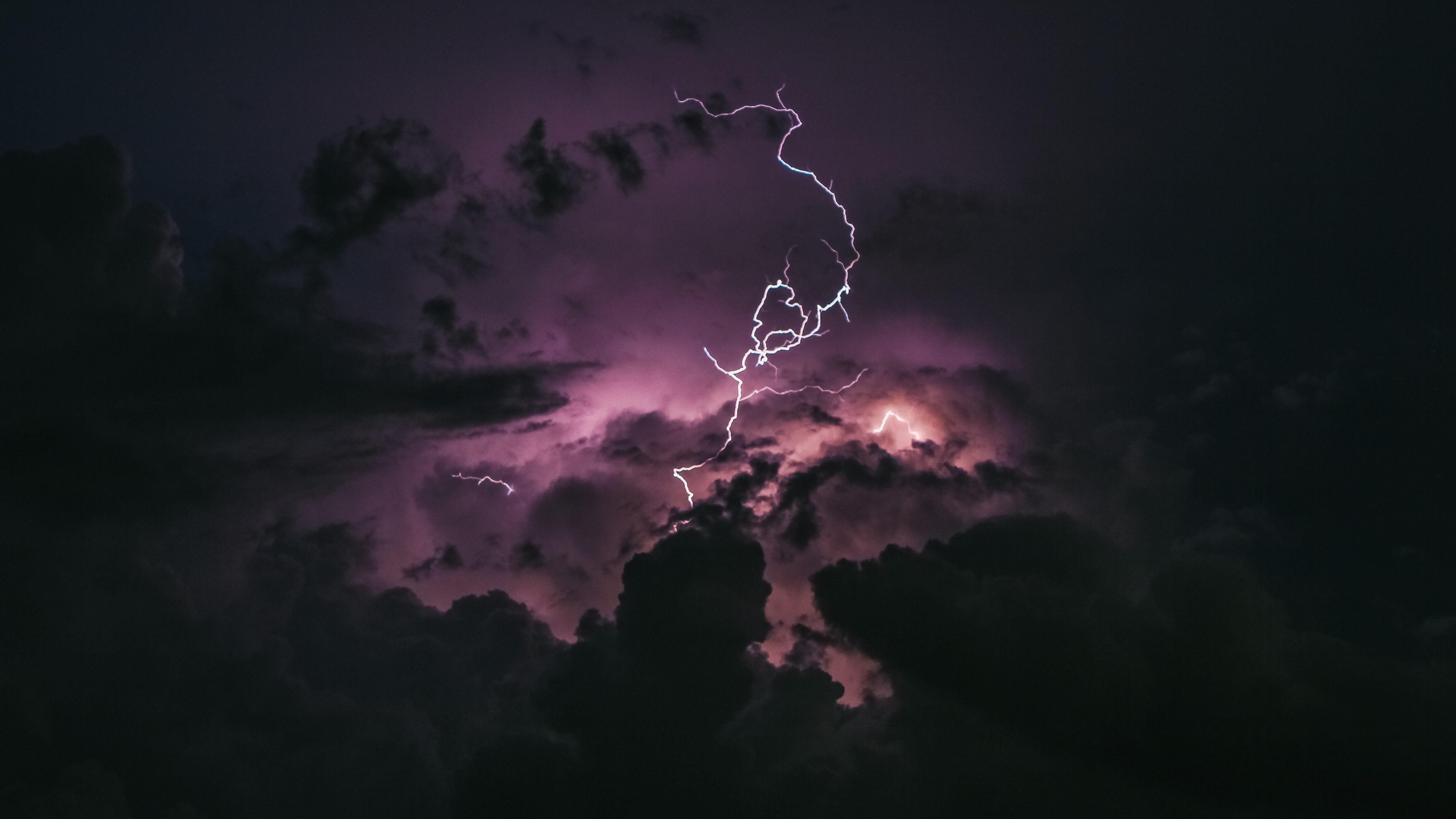 Blue Lightning Aesthetic 4k Wallpapers Wallpaper Cave