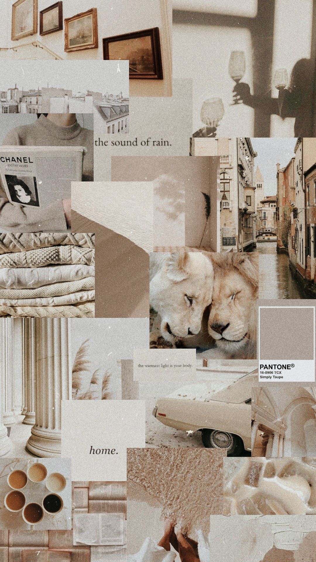 Neutral Collage Wallpapers Wallpaper Cave