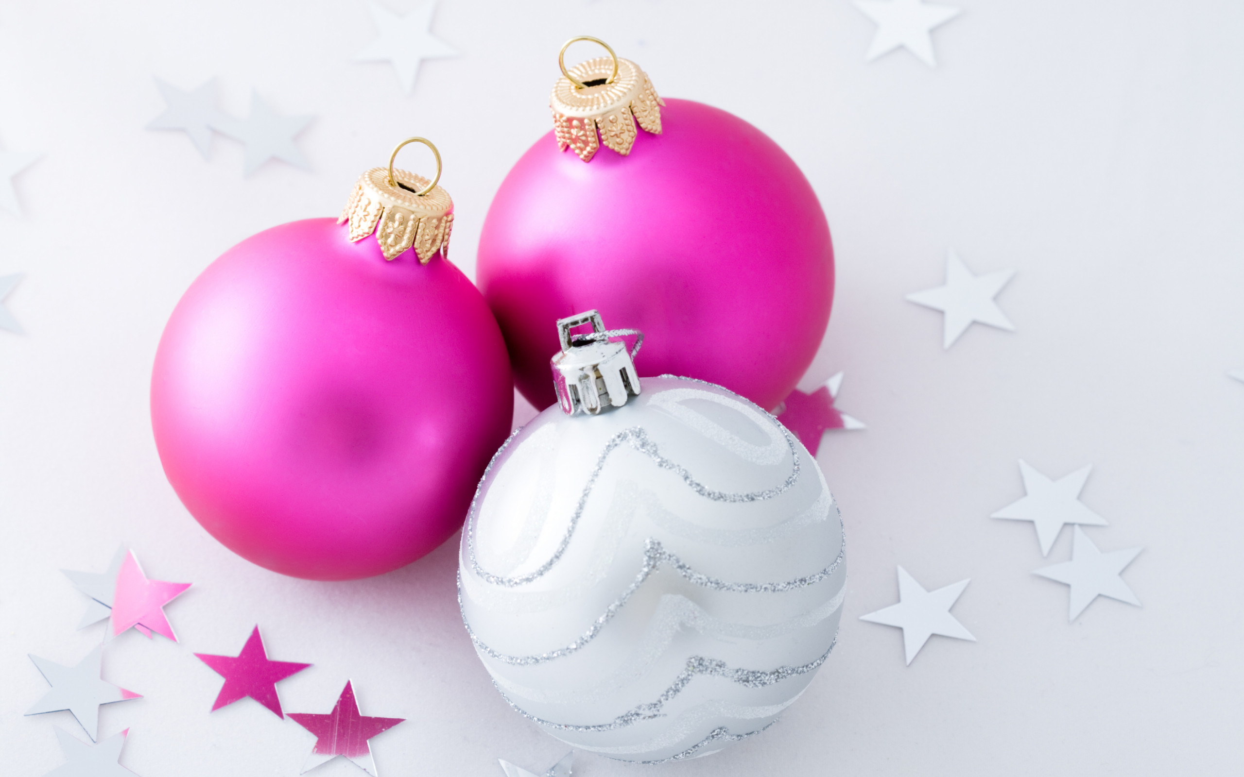 White And Pink Christmas Wallpapers Wallpaper Cave