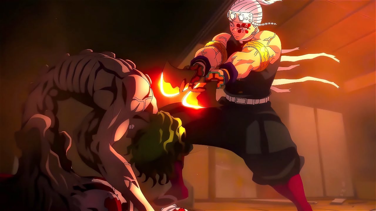 Uzui Vs Gyutaro Wallpapers Wallpaper Cave