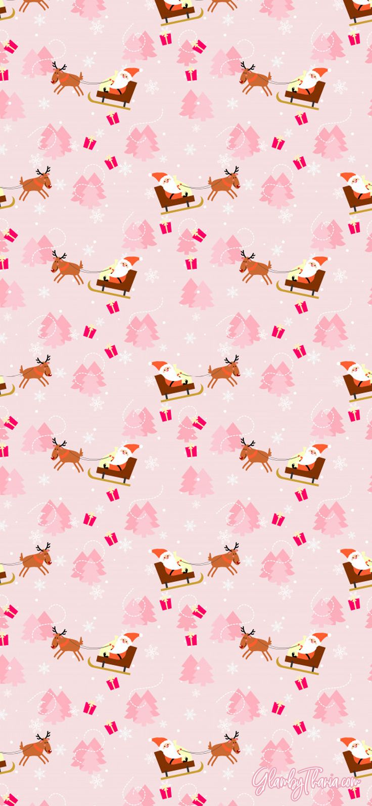 Pink Preppy Christmas Wallpapers Wallpaper Cave