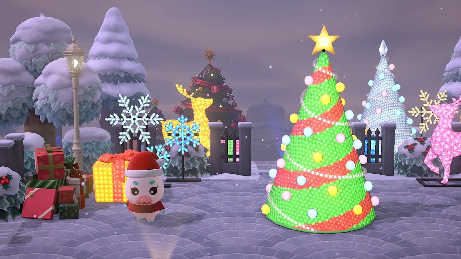 Animal Crossing Christmas Desktop Wallpapers Wallpaper Cave