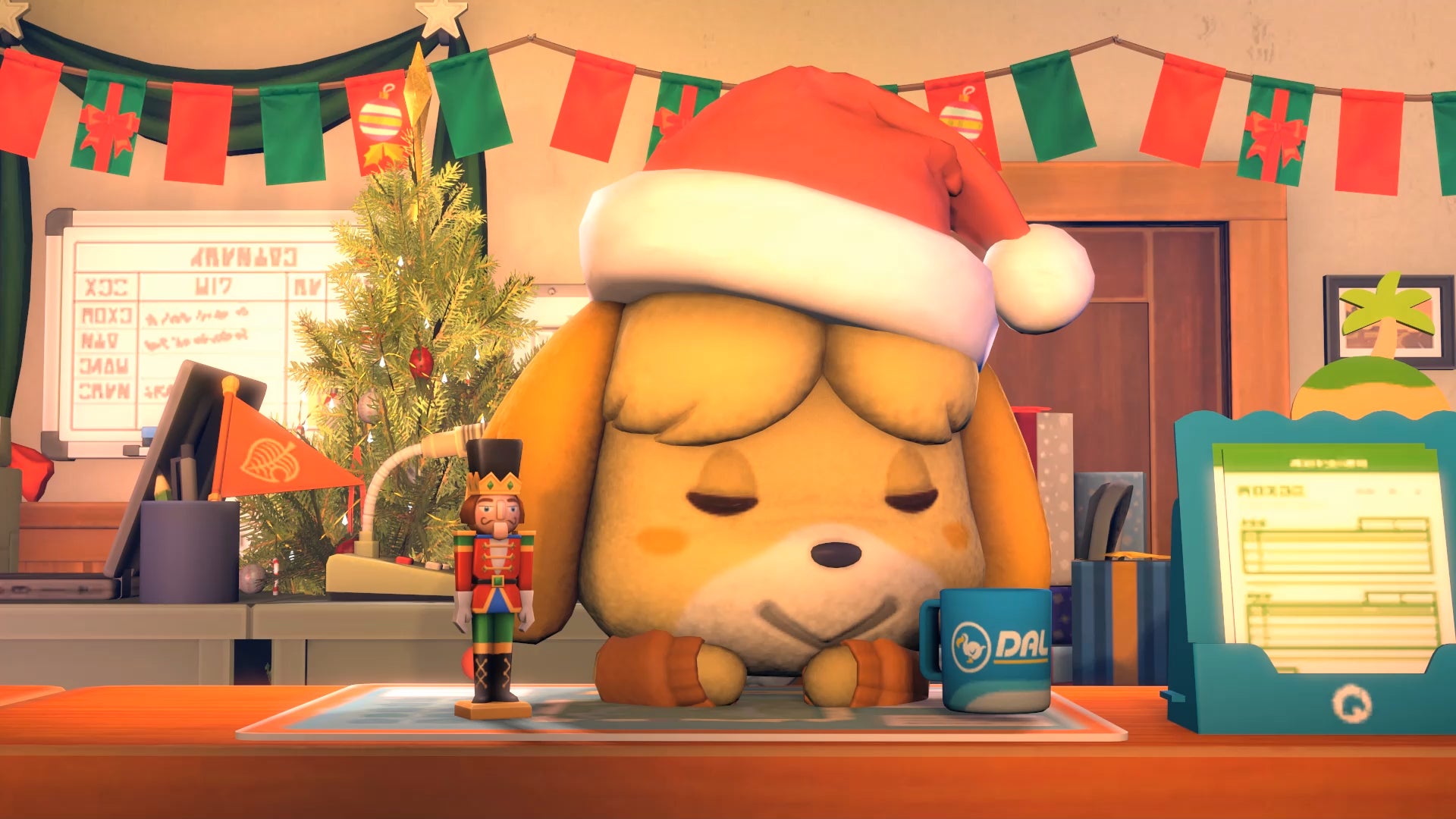 Animal Crossing Christmas Wallpaper
