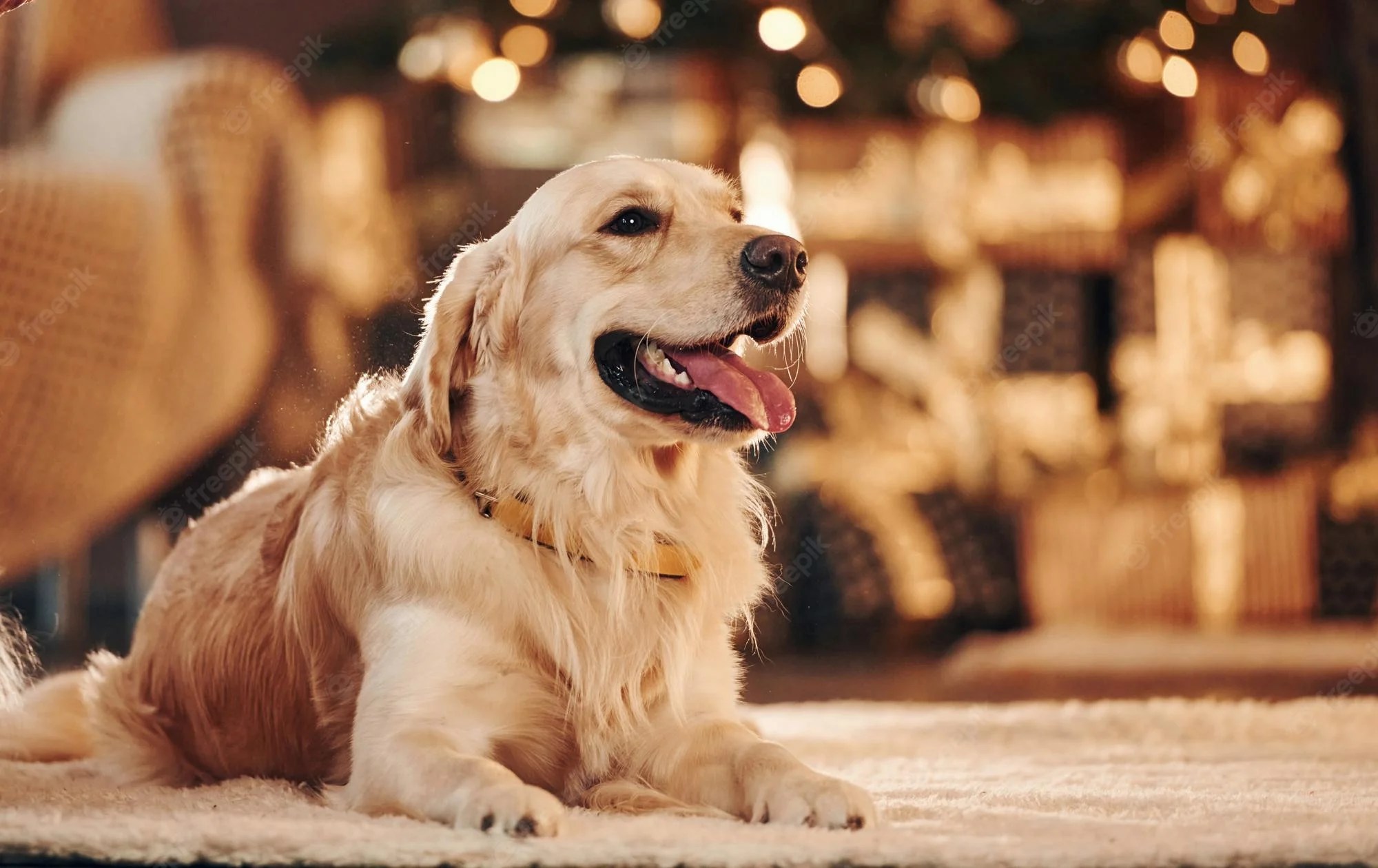 Christmas Golden Retriever Wallpapers Wallpaper Cave