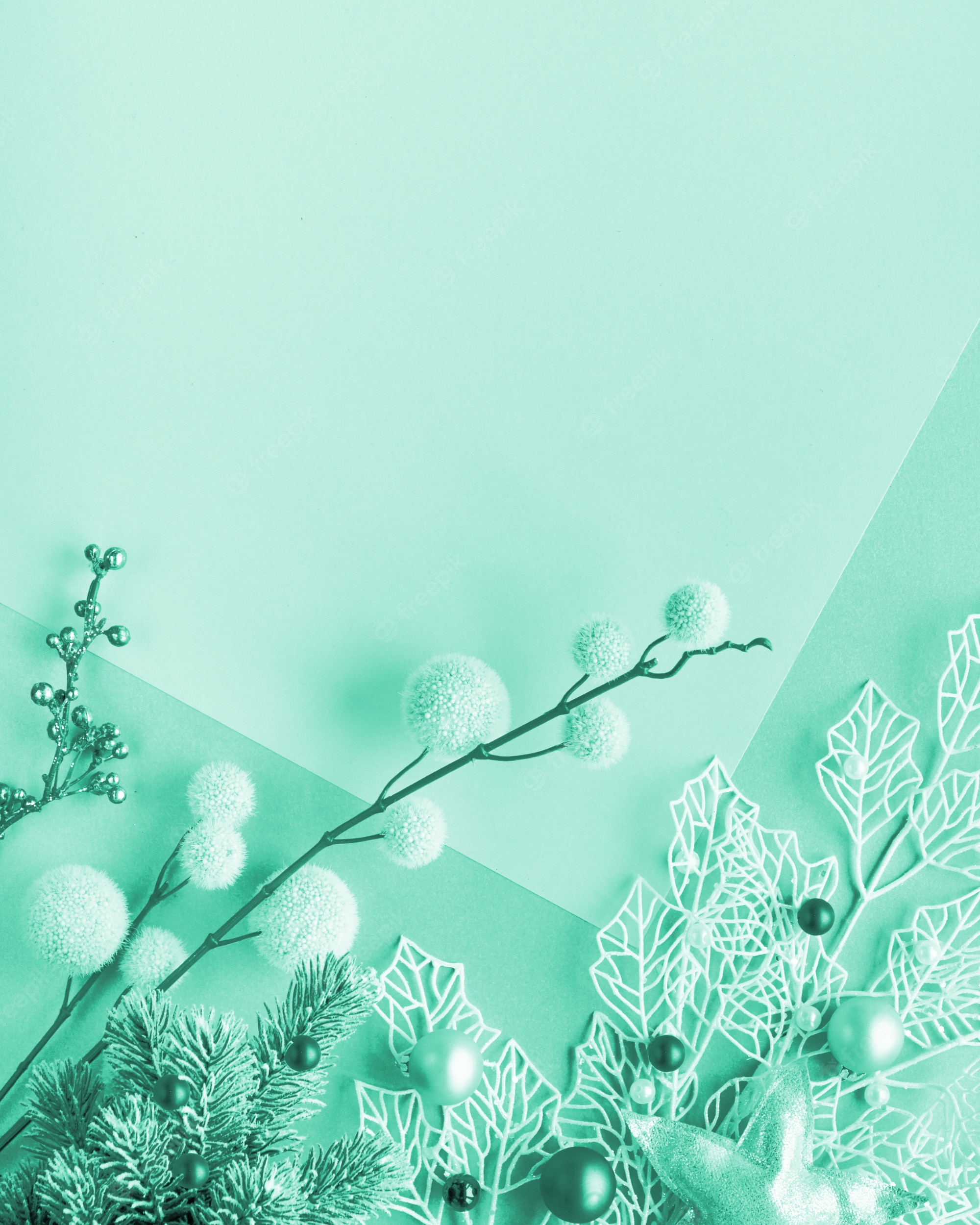Mint Green Christmas Wallpapers Wallpaper Cave