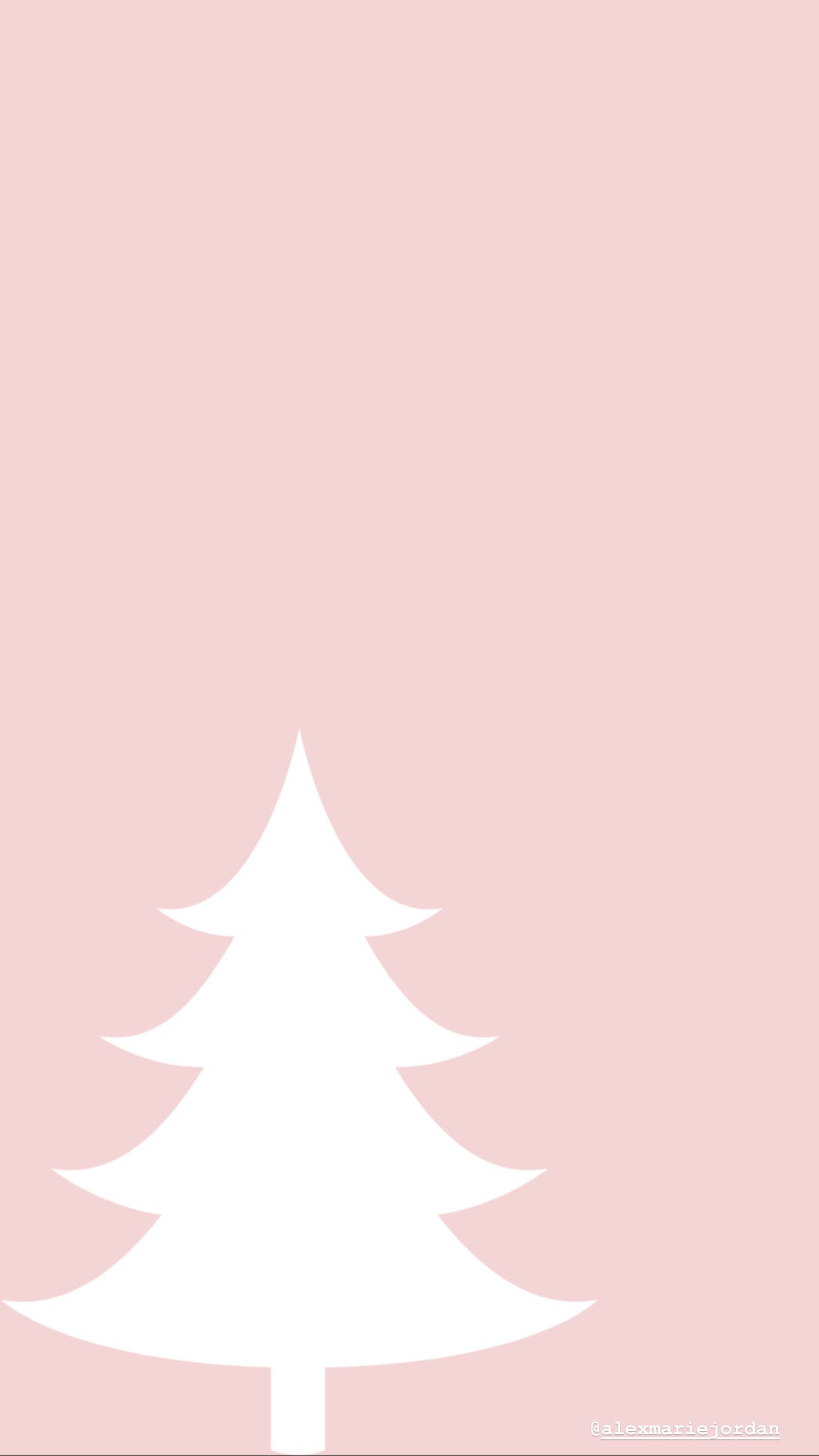 Christmas Pink Tree Wallpapers Wallpaper Cave