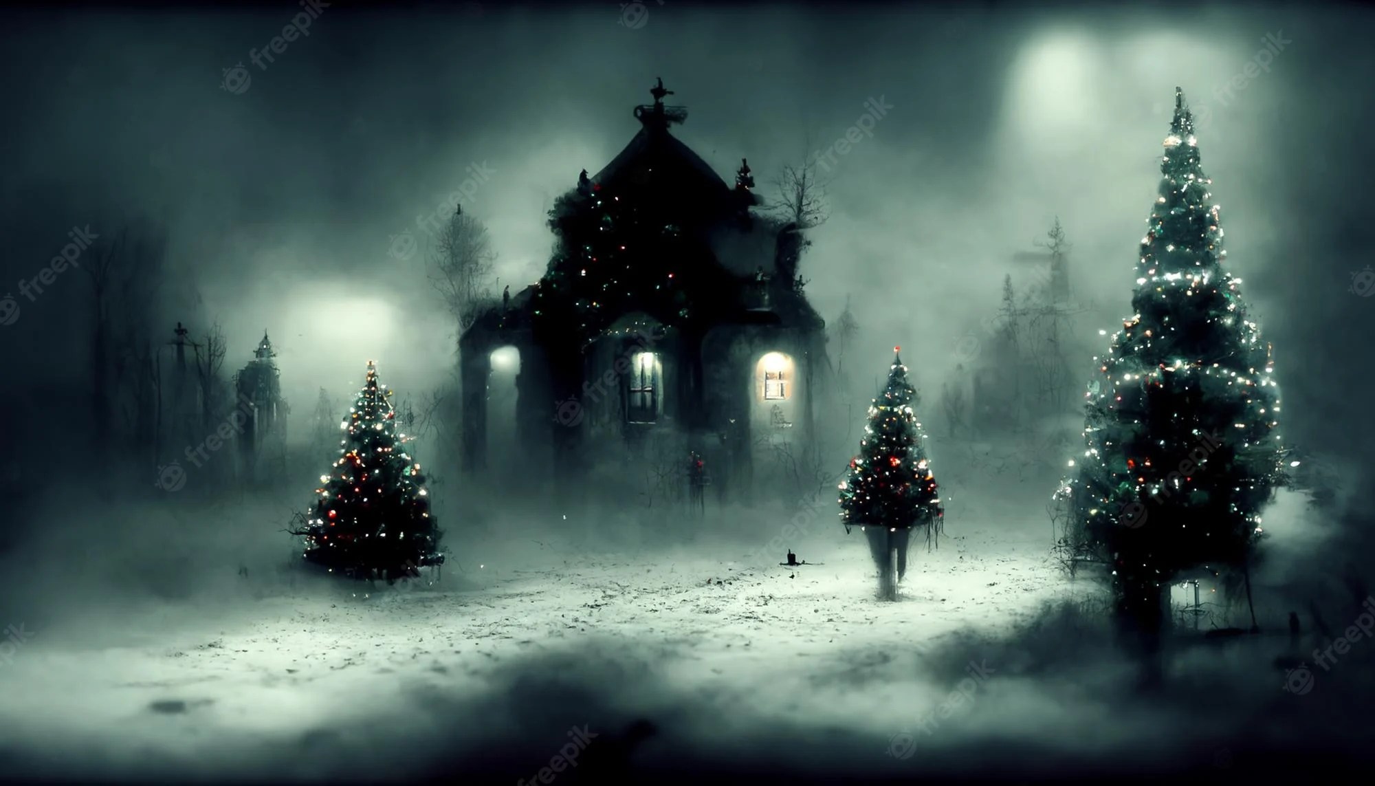 Christmas Laptop Dark Wallpapers Wallpaper Cave