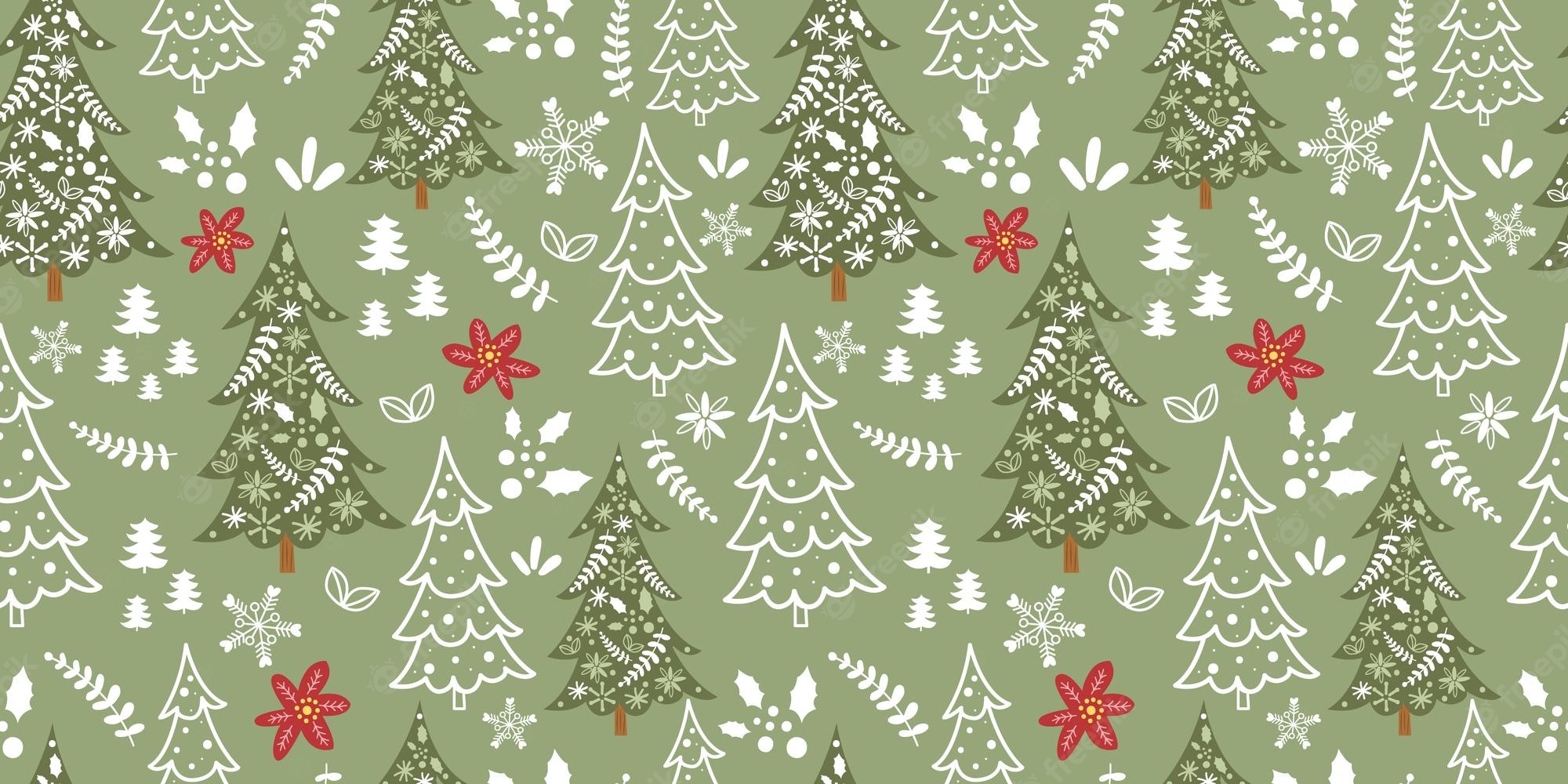 Cute Green Pastel Christmas Wallpapers Wallpaper Cave