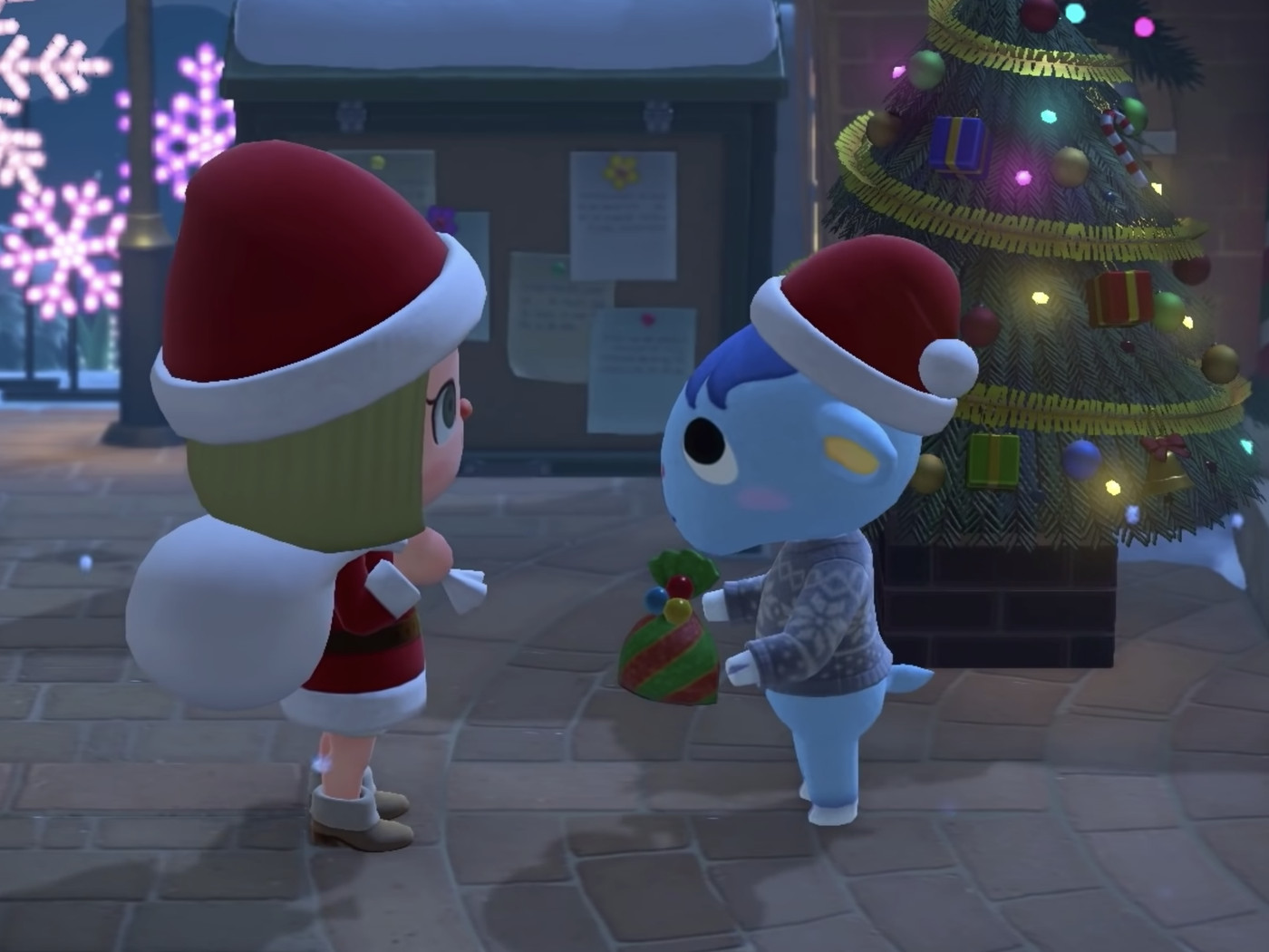Animal Crossing Christmas Desktop Wallpapers Wallpaper Cave