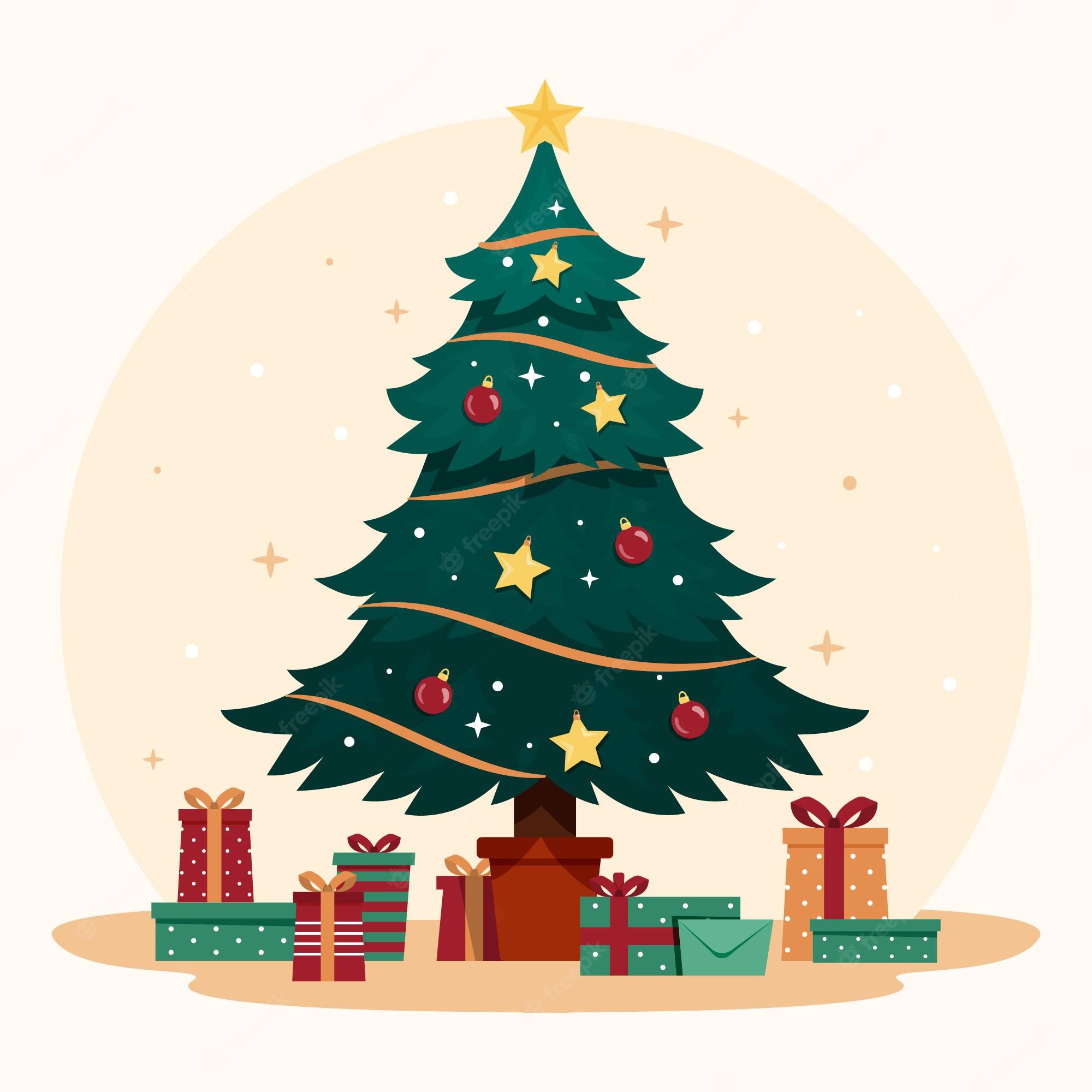 Vintage Christmas Trees Wallpapers Wallpaper Cave