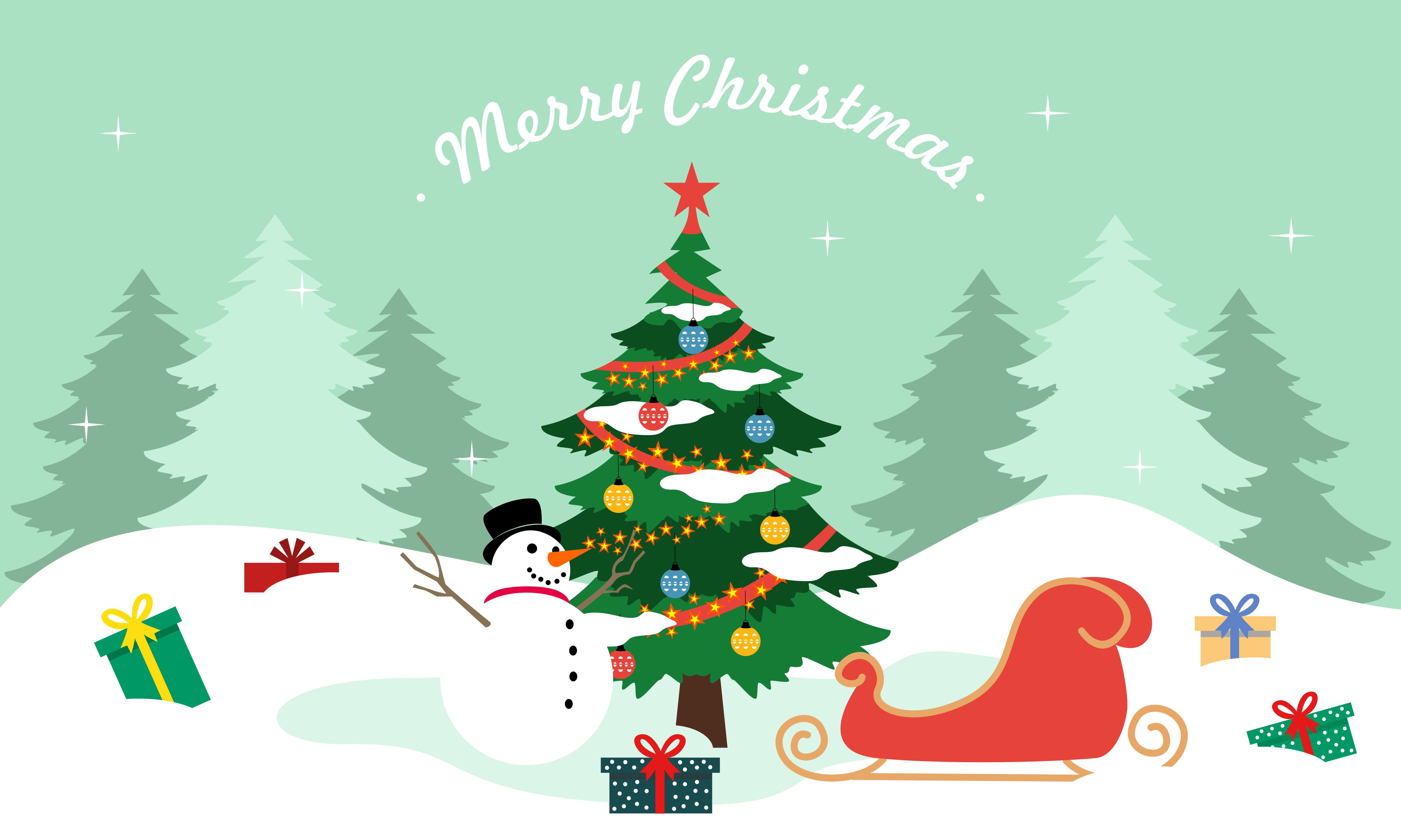 Vintage Christmas Trees Wallpapers Wallpaper Cave