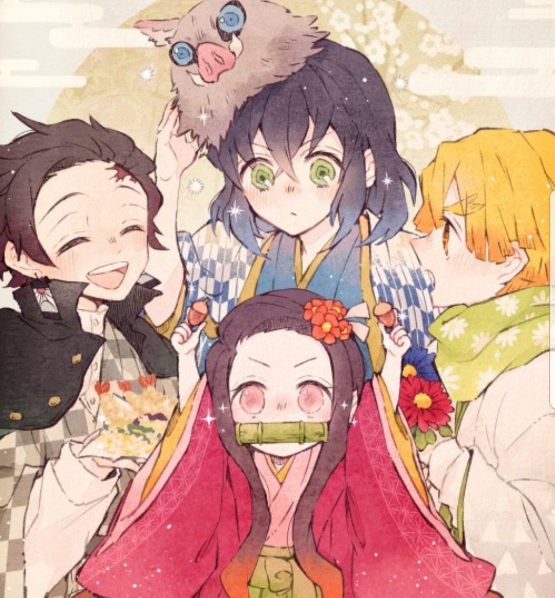 Demon Slayer Group Wallpapers Wallpaper Cave