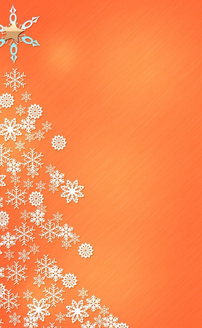 Christmas Orange And Blue Wallpapers Wallpaper Cave