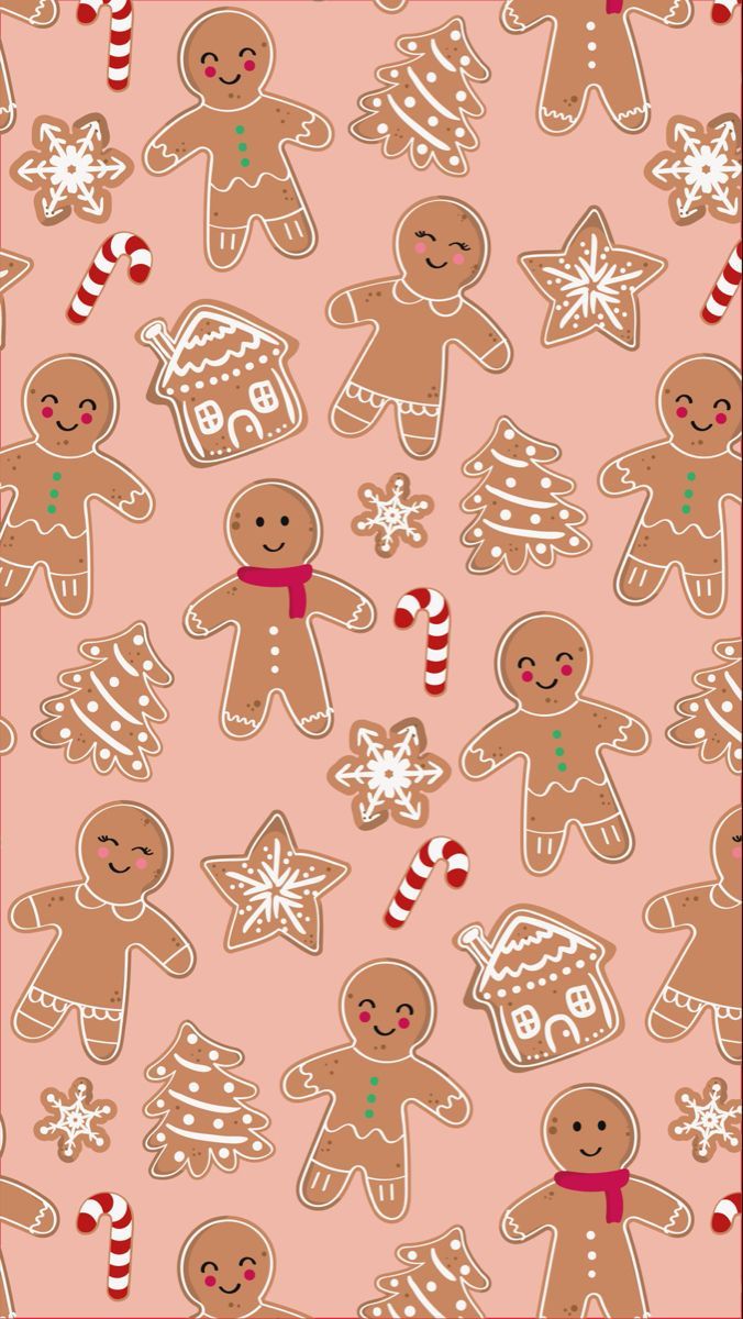 Cute Christmas Gingerbread Wallpapers Wallpaper Cave