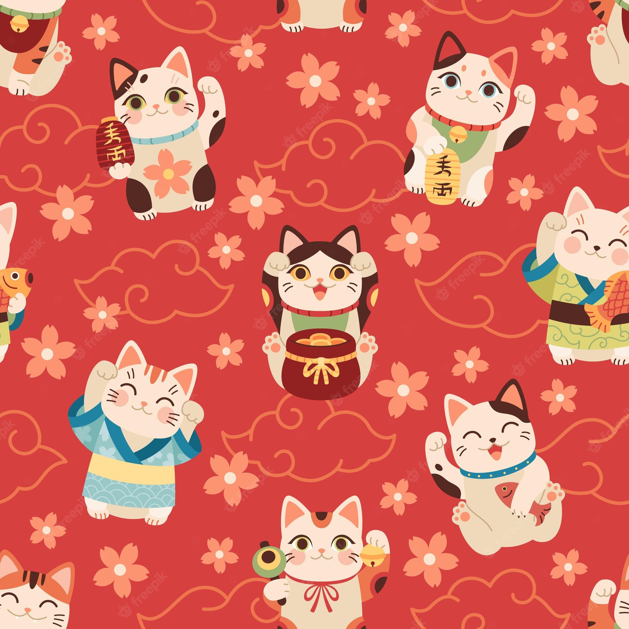 Japan Cat Wallpapers Wallpaper Cave