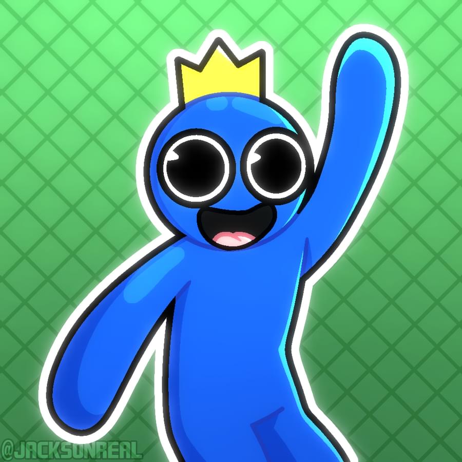 Blue Rainbow Friends Wallpapers Wallpaper Cave