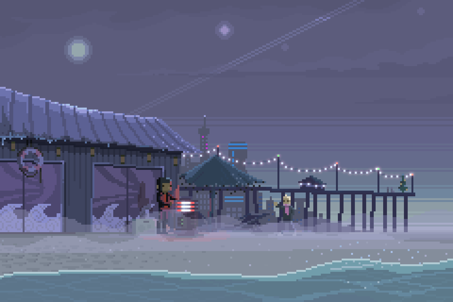 Pixel Winter Art Wallpapers Wallpaper Cave