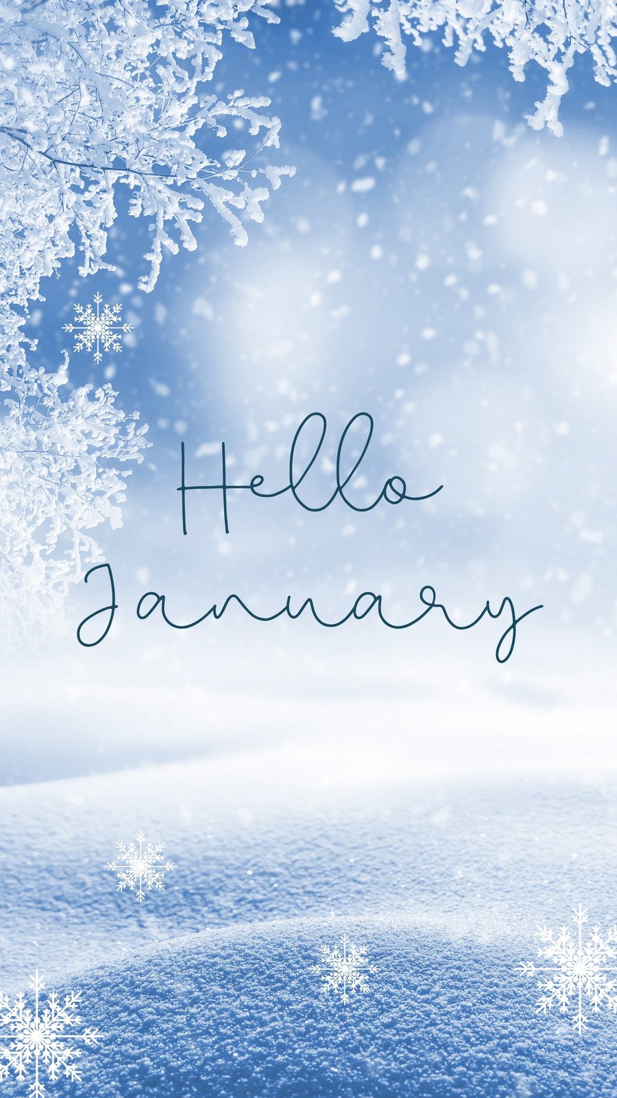 Hello January Facebook Cover