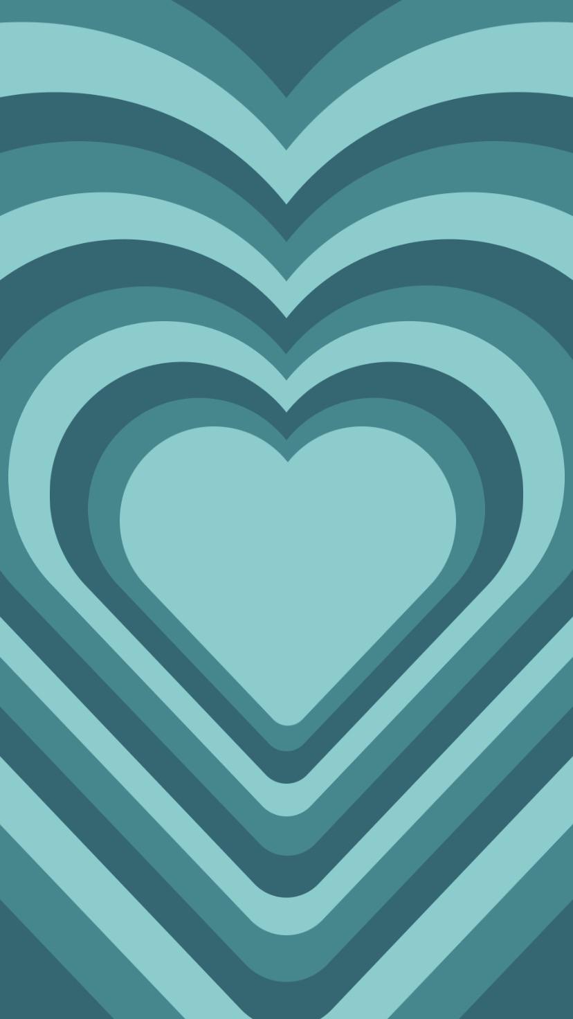 Teal Heart Wallpapers Wallpaper Cave