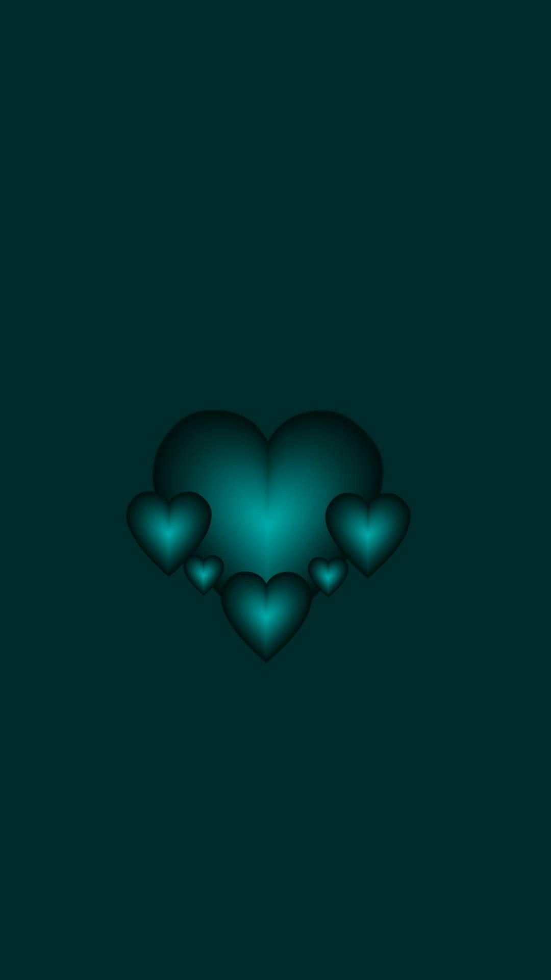 Teal Heart Wallpapers Wallpaper Cave