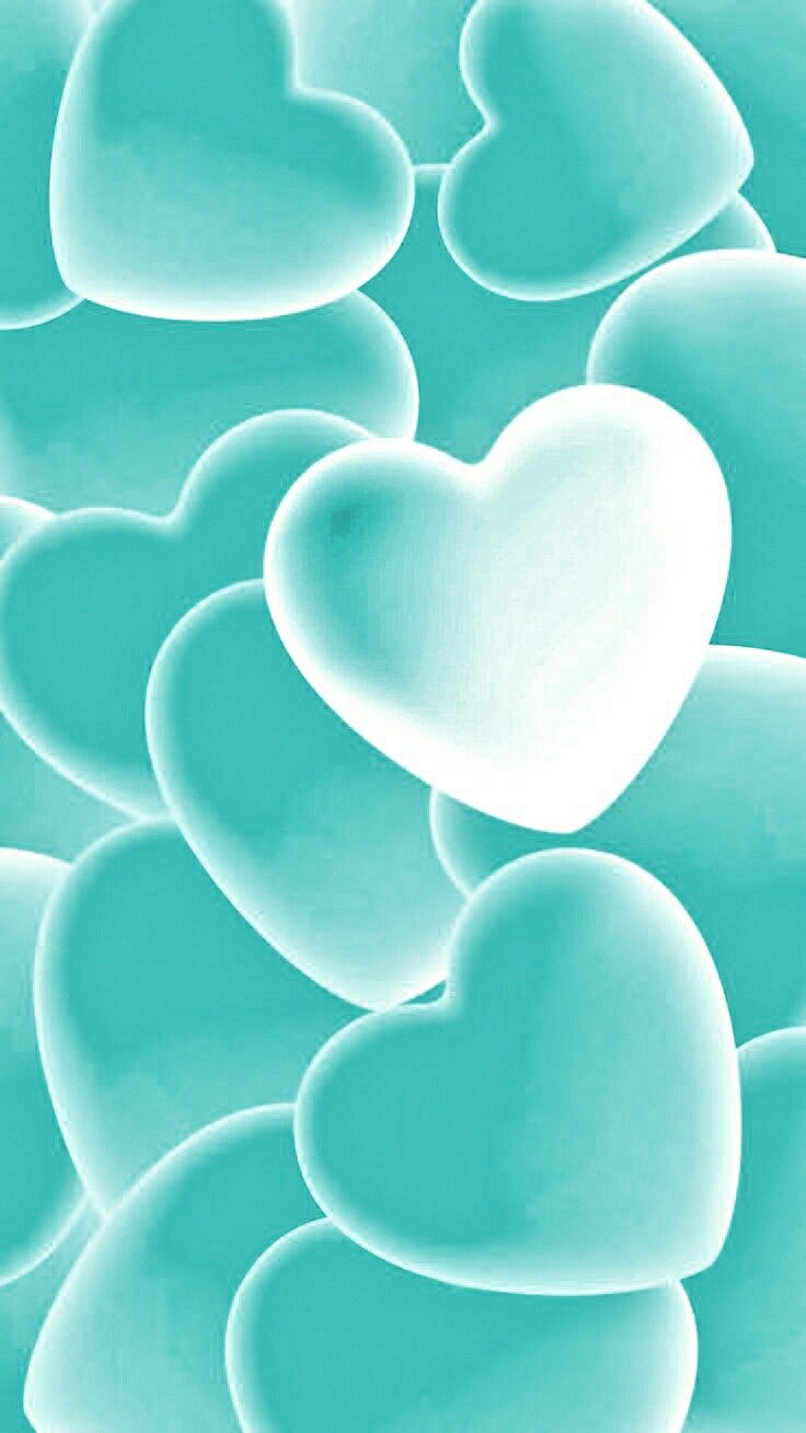 Teal Heart Wallpapers Wallpaper Cave