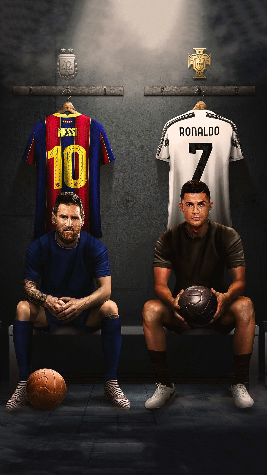 Ronaldo And Messi Together Wallpapers Wallpaper Cave