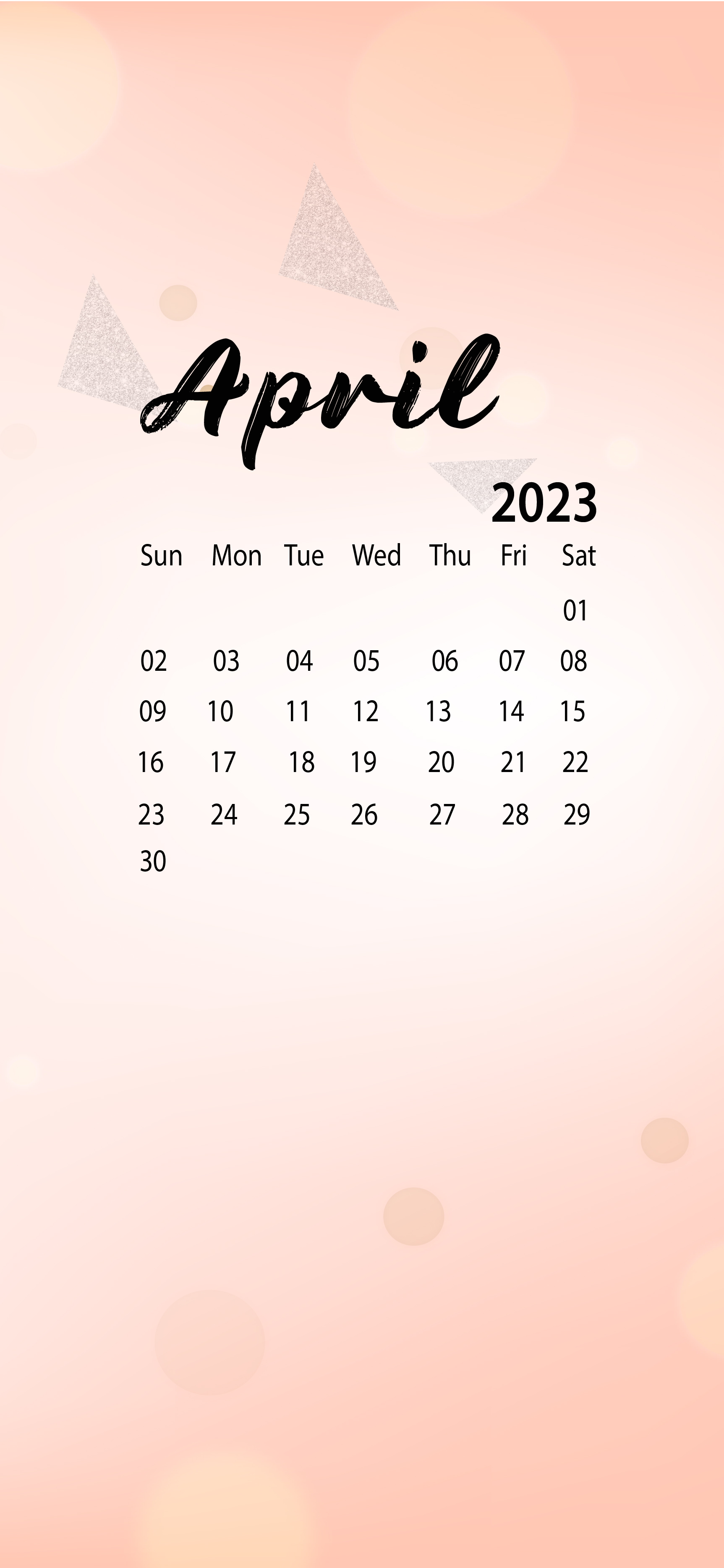 April 2023 Calendar Wallpapers Wallpaper Cave