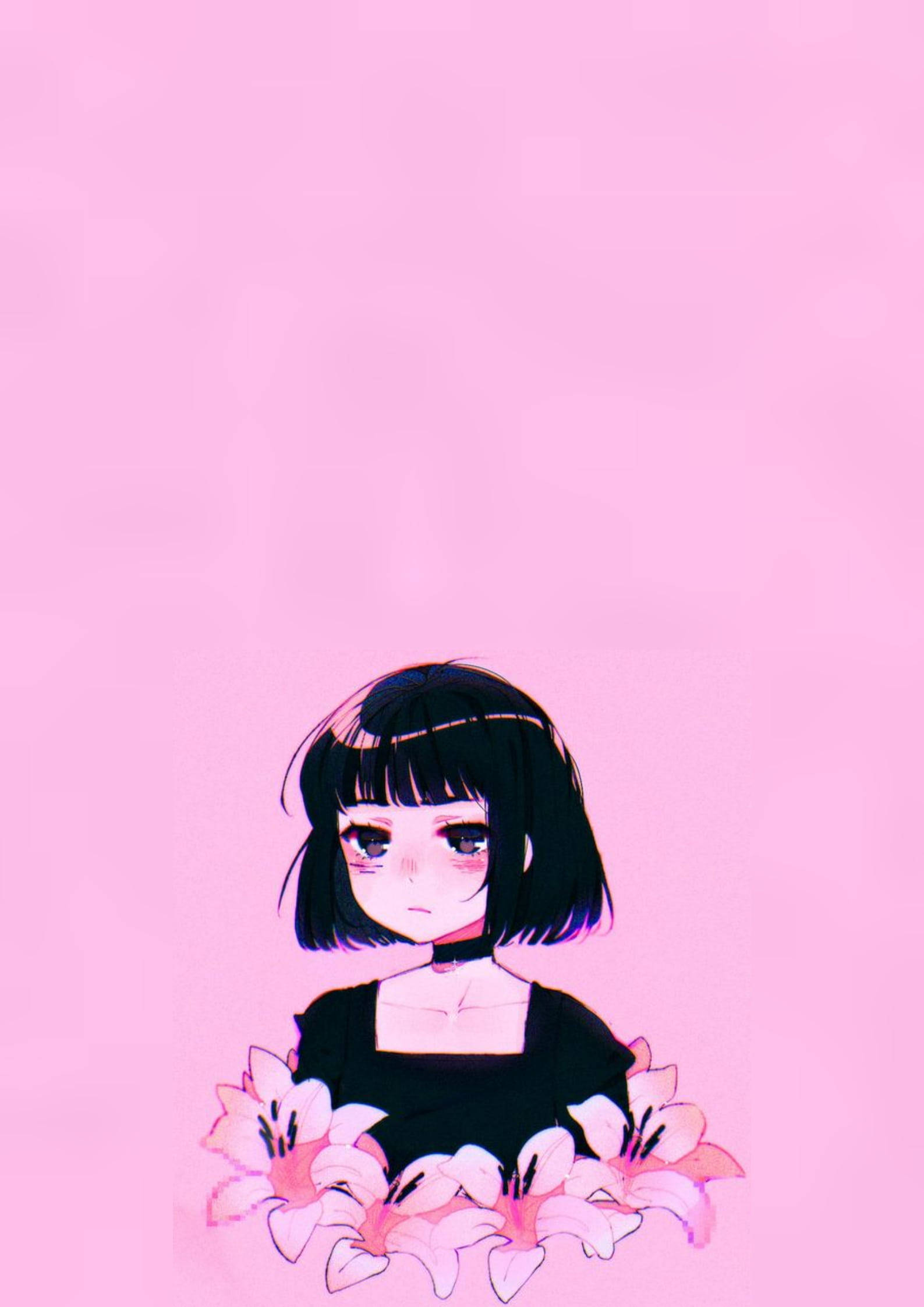 Pink And Black Anime Wallpapers Wallpaper Cave