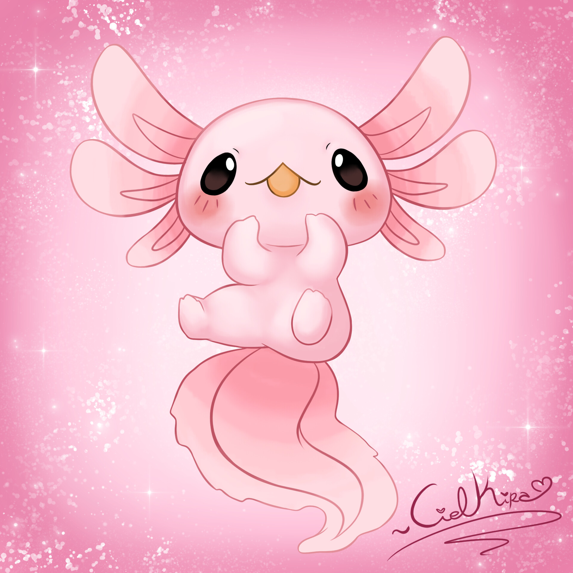 Anime Axolotl Wallpapers Wallpaper Cave