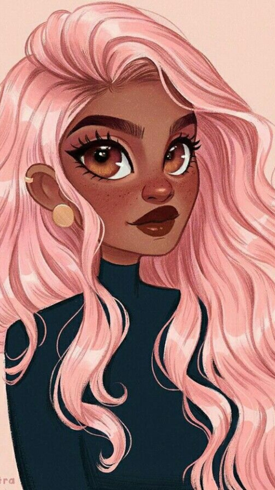 Pink Black Girl Wallpapers Wallpaper Cave