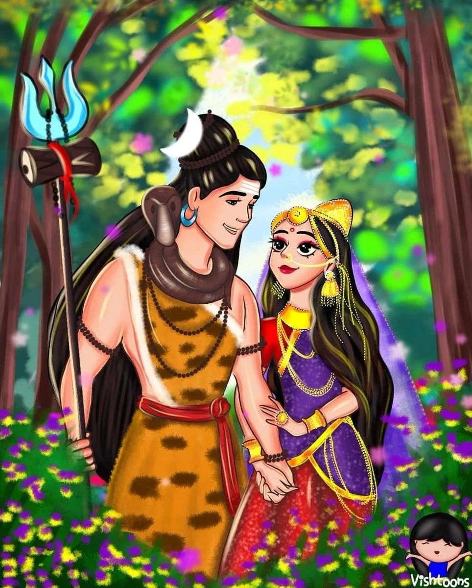 Cute Shiva Parvati Wallpapers Wallpaper Cave