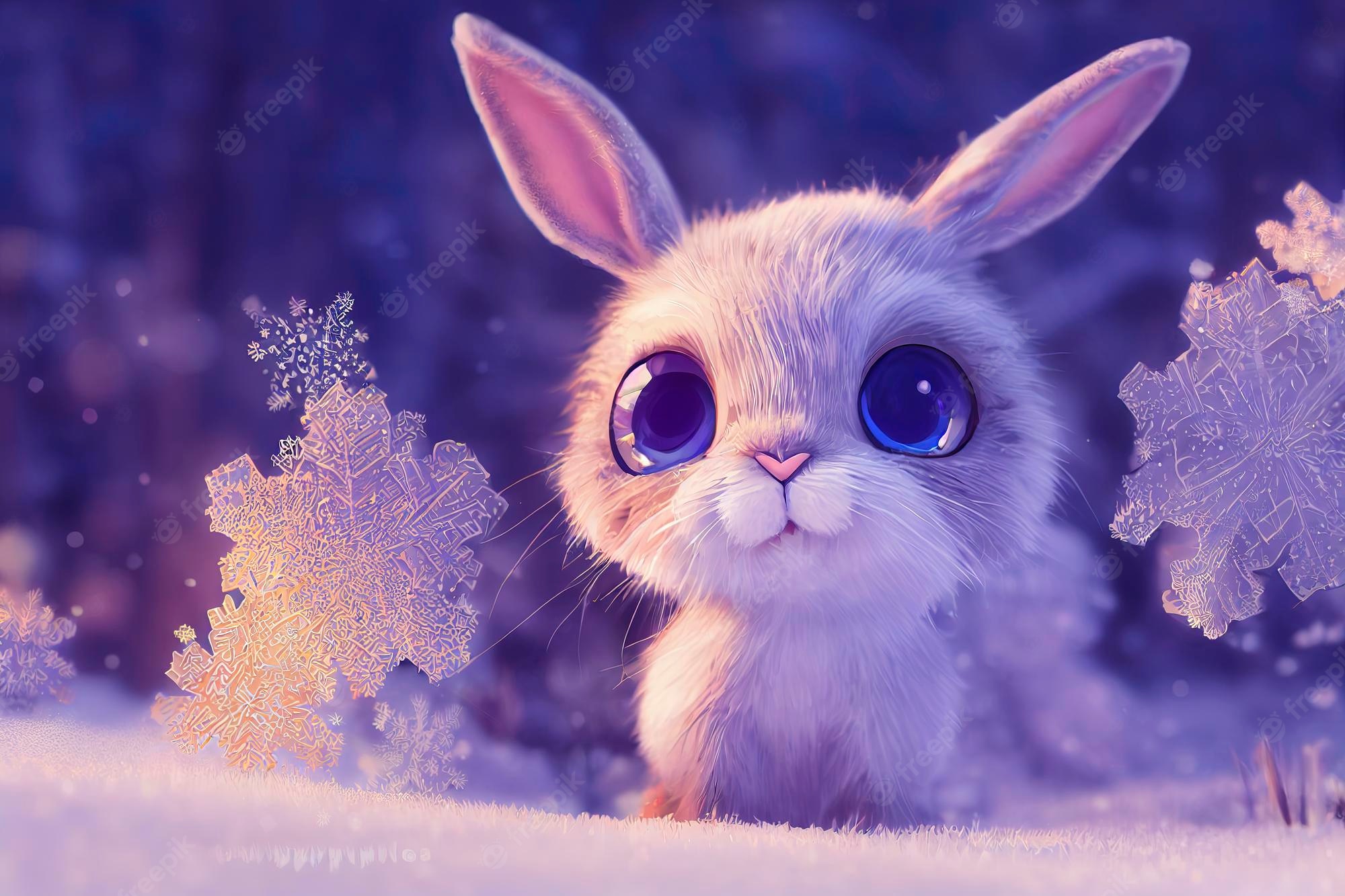 Cute Winter Bunny Wallpapers Wallpaper Cave