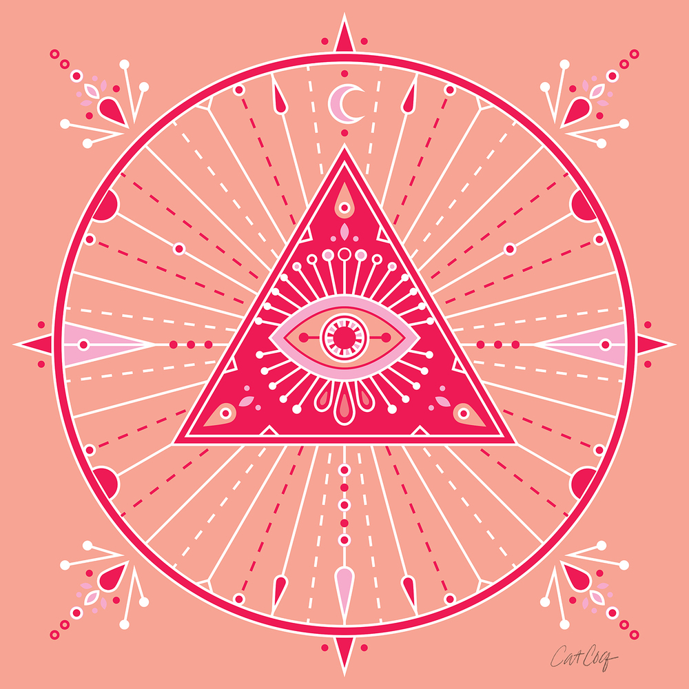 Evil Eye Pink Wallpapers Wallpaper Cave