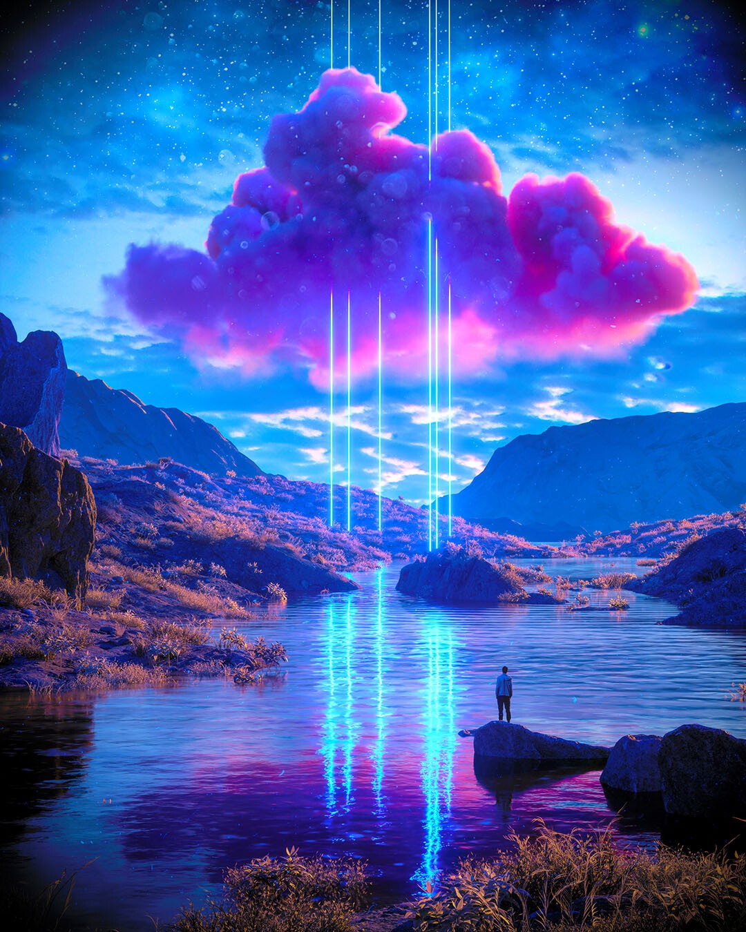 Neon Clouds Wallpapers Wallpaper Cave