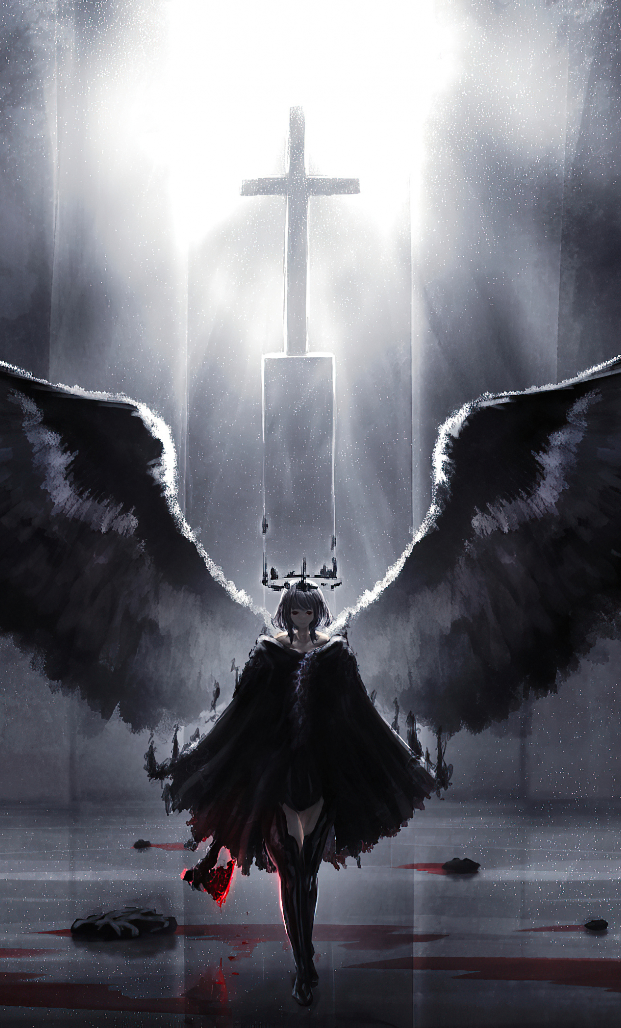 Black And White Wings Wallpapers Wallpaper Cave