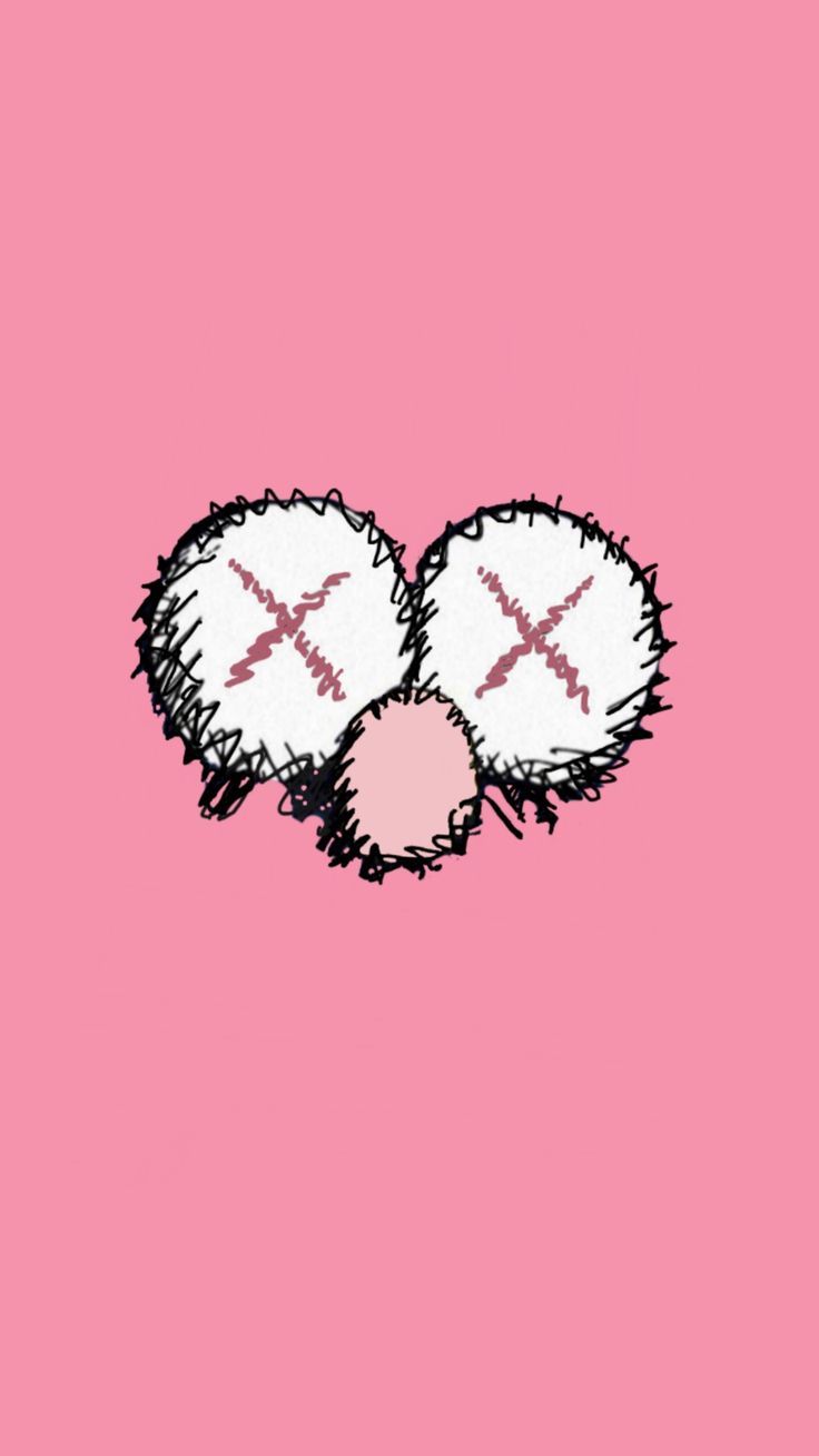Kaws Pink Wallpapers Wallpaper Cave