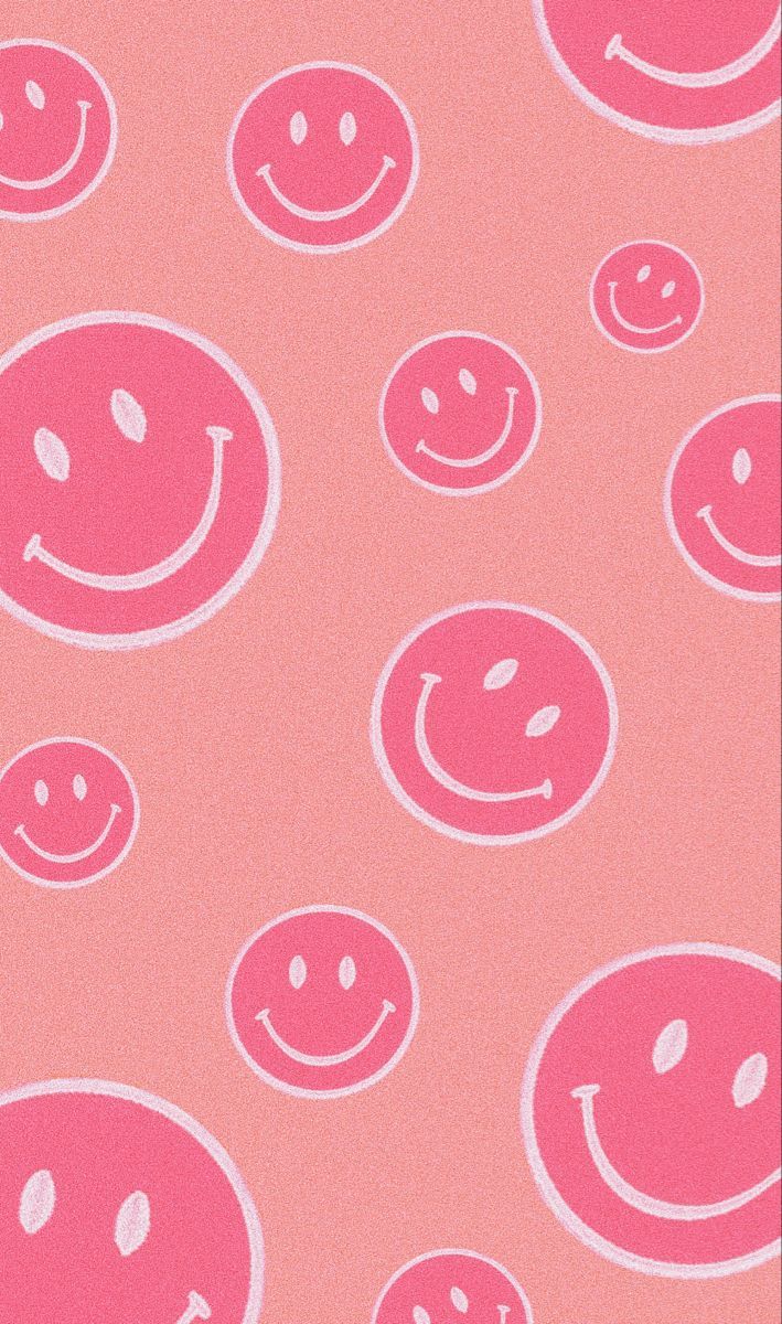 Preppy Pink Smiley Face Wallpapers Wallpaper Cave