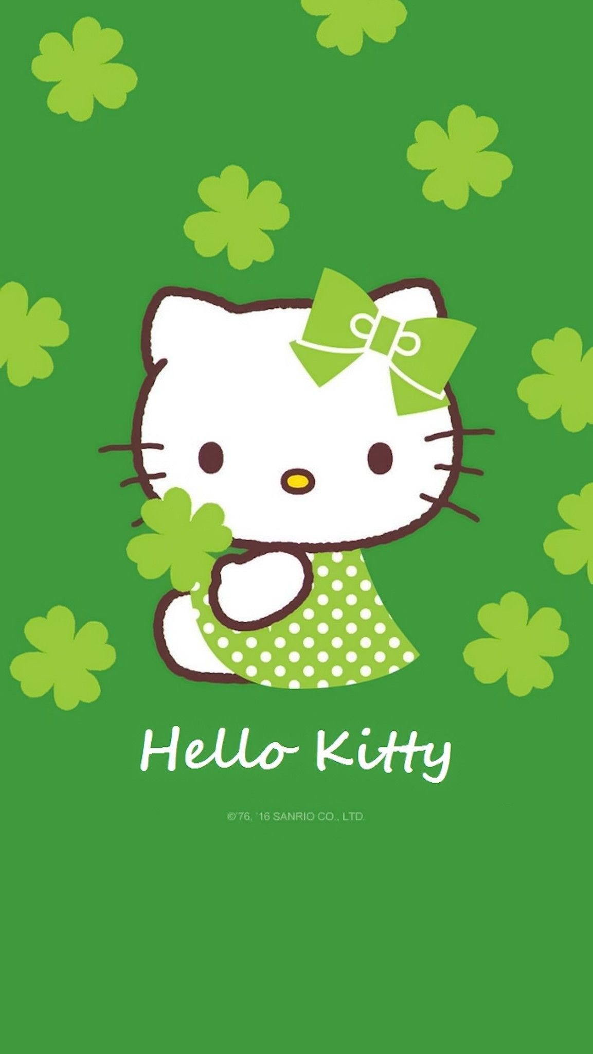 Hello Kitty Green Wallpapers Wallpaper Cave