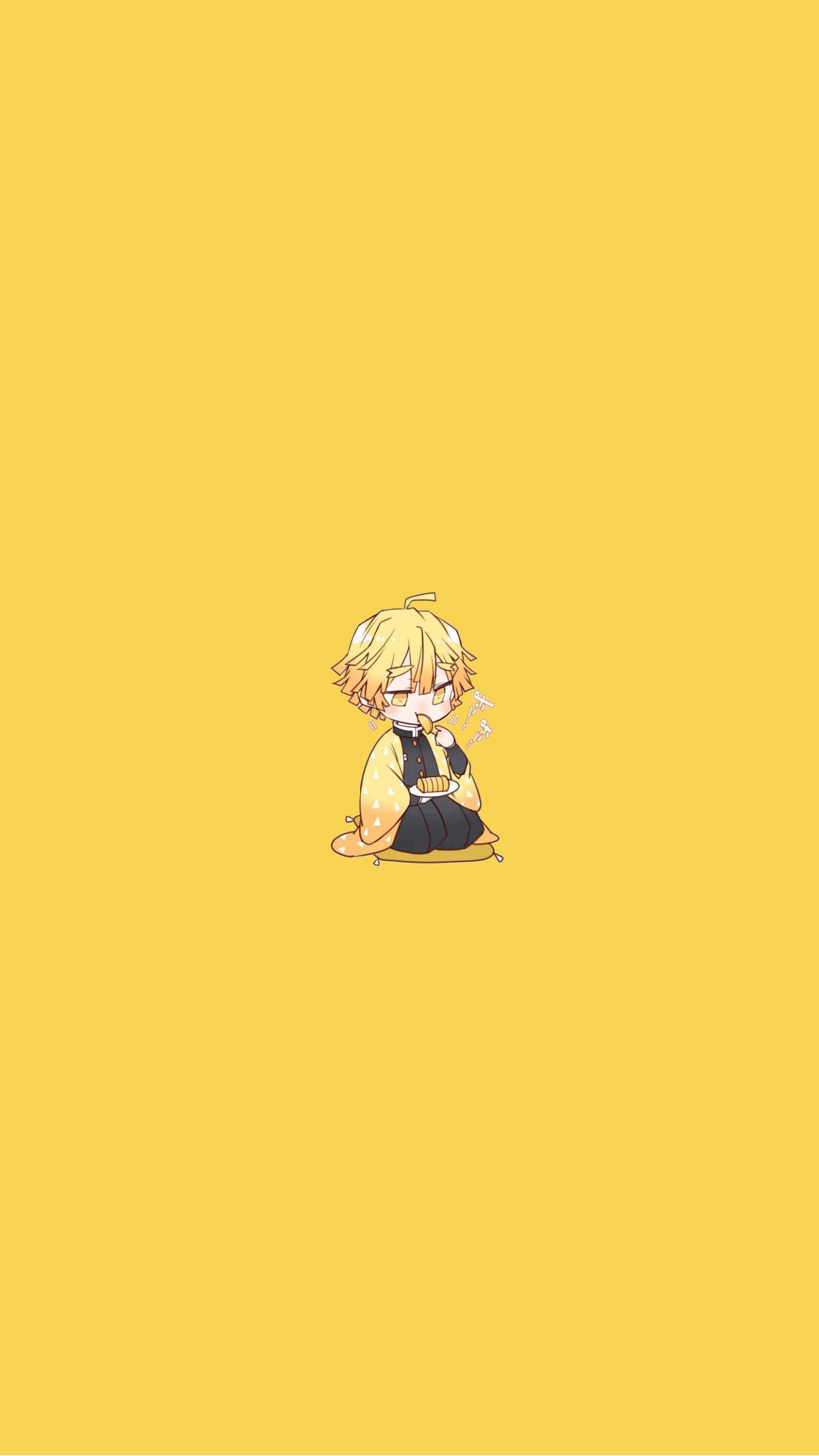 Chibi Zenitsu Wallpapers Wallpaper Cave