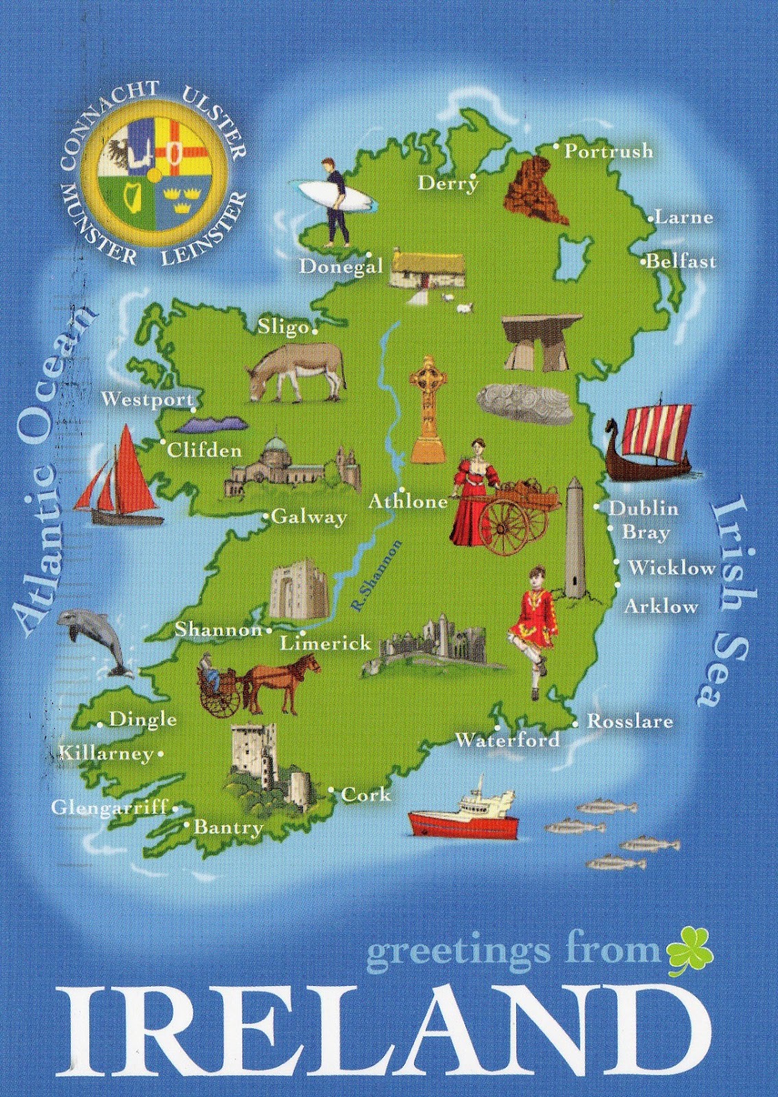 Innisfree Ireland Map