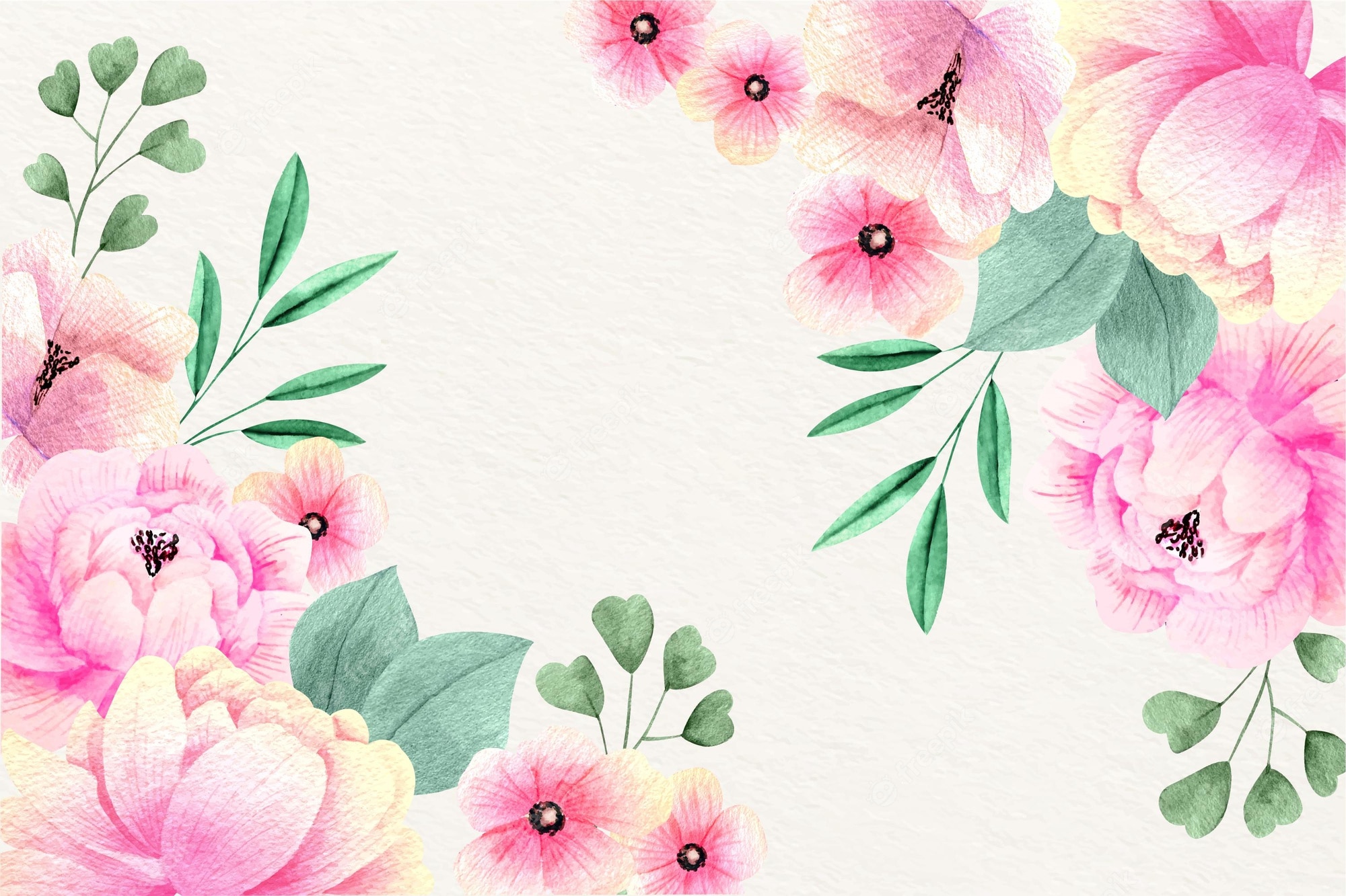 Floral Watercolor Wallpapers Wallpaper Cave