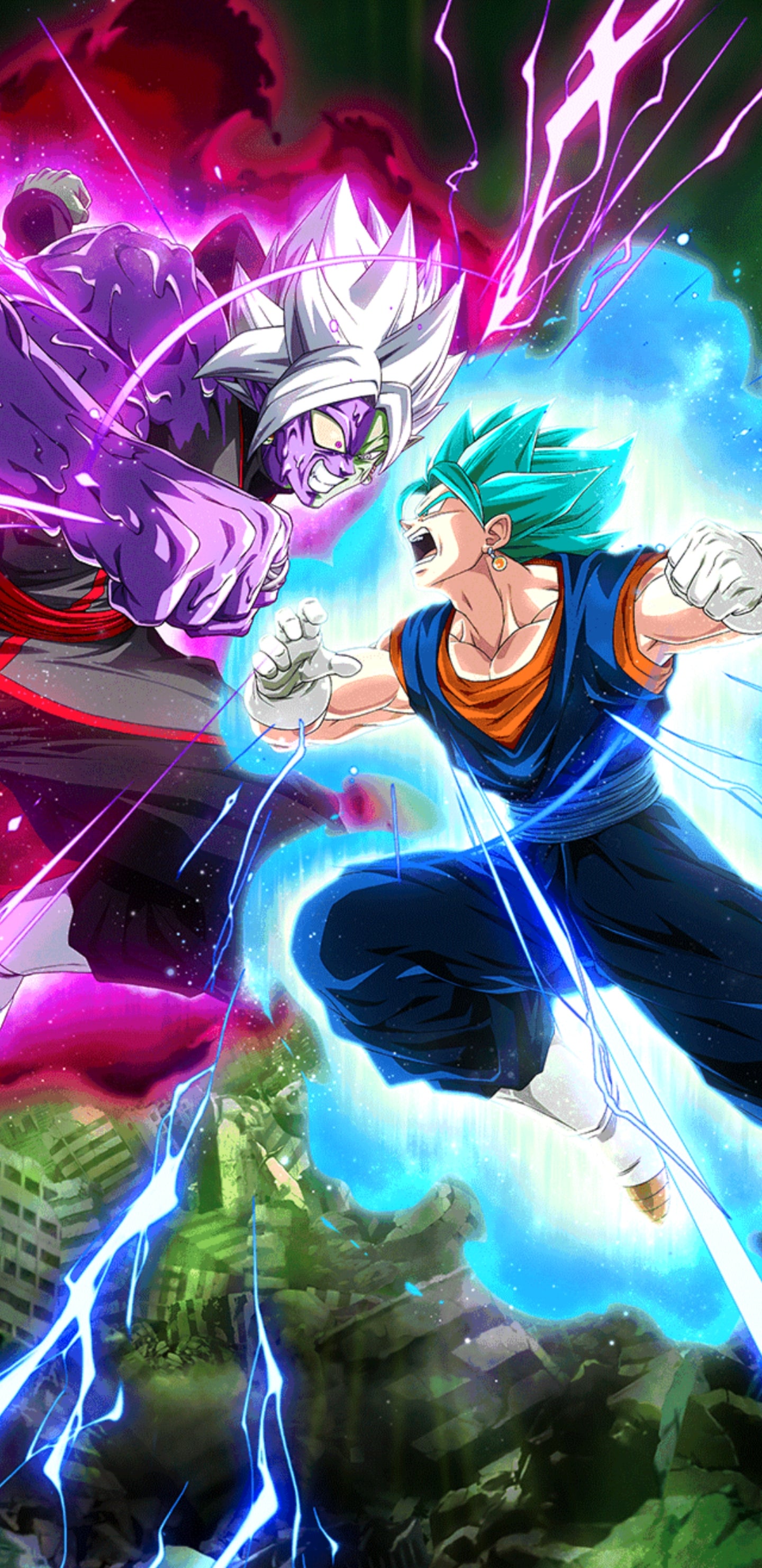 Vegito Vs Zamasu Wallpapers Wallpaper Cave